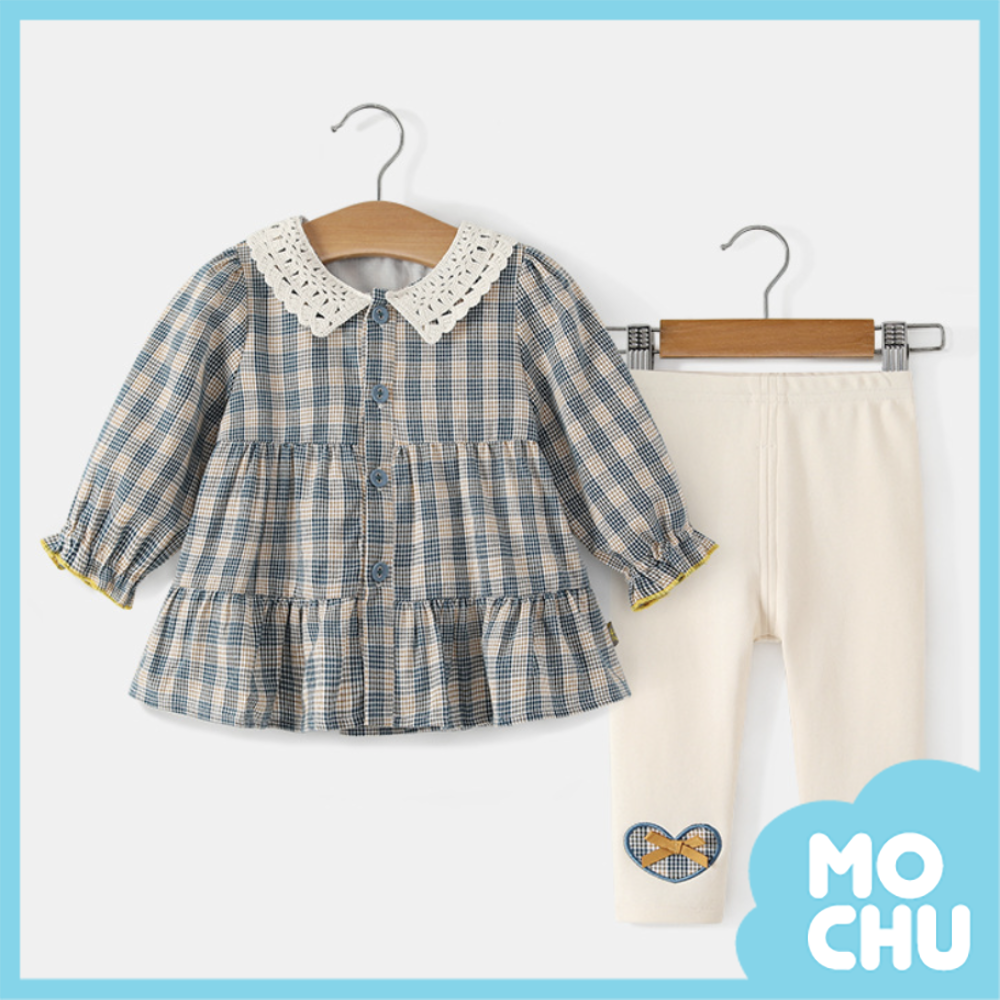 (73現貨)不敗格紋蛋糕裙套裝