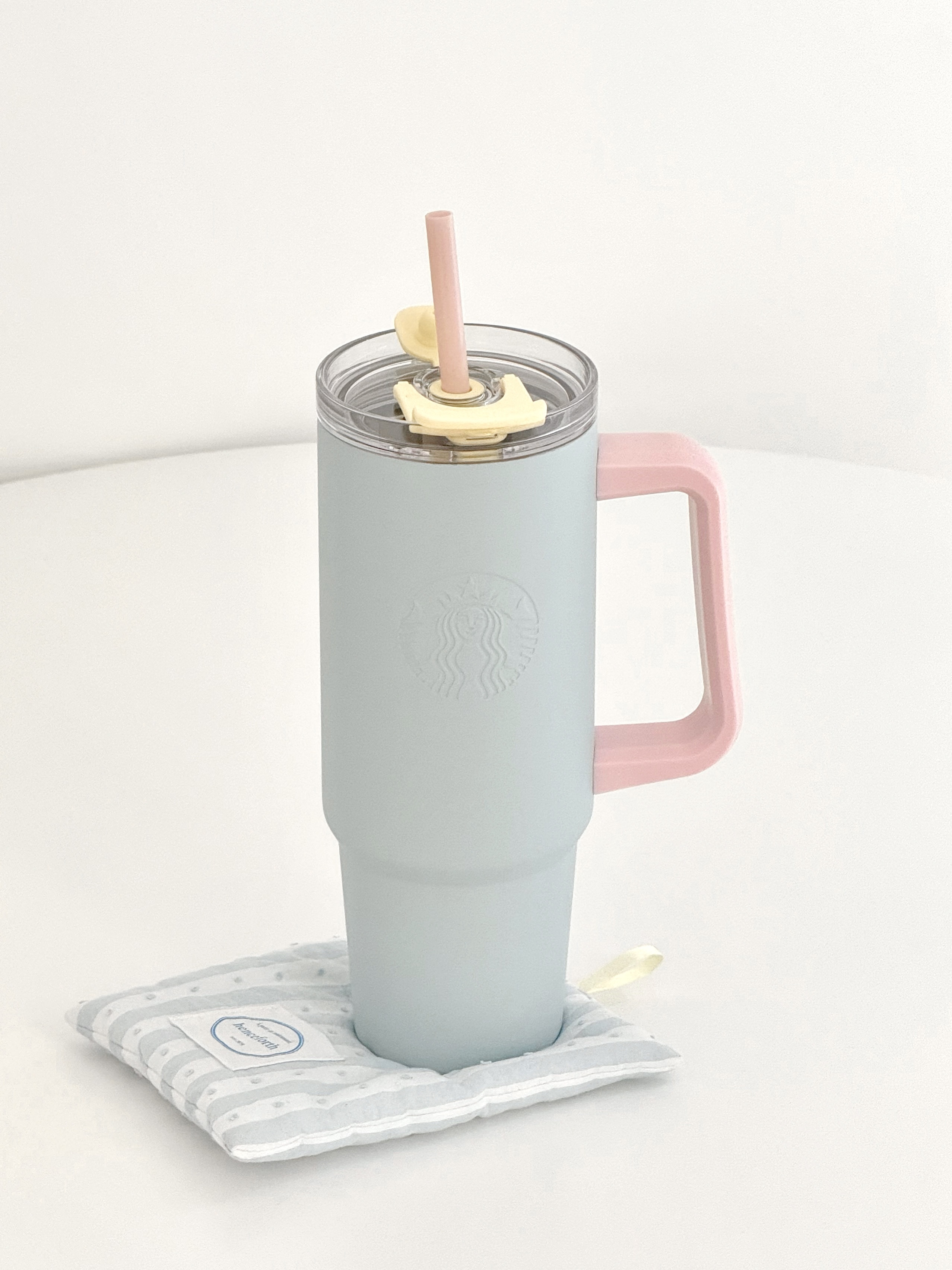 STARBUCKS 星巴克 2025年 大容量 不鏽鋼冰霸杯 吸管杯 保冷 保溫 手提 奶油色系 寶寶藍 粉色 / 預購