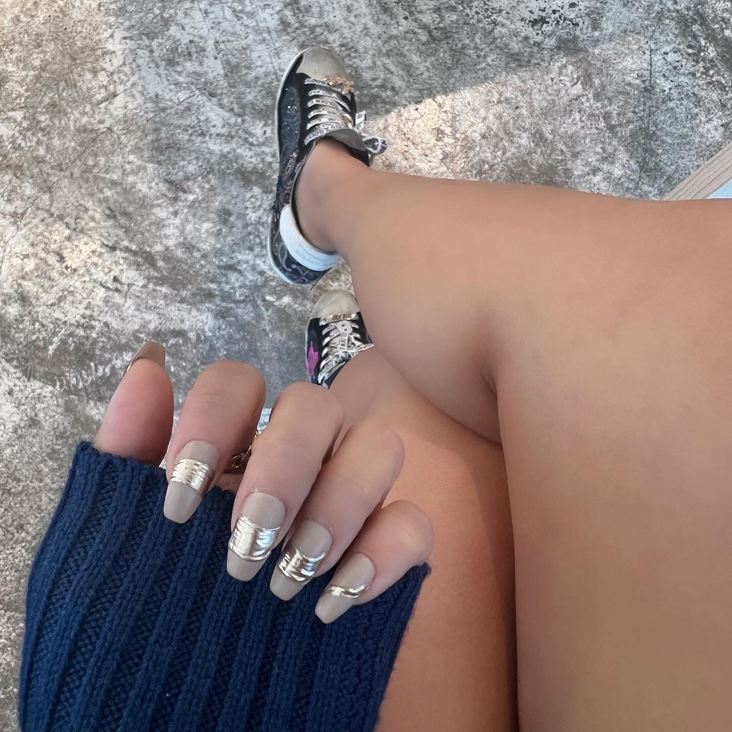 baby:nail | Metal Gold Ribbon