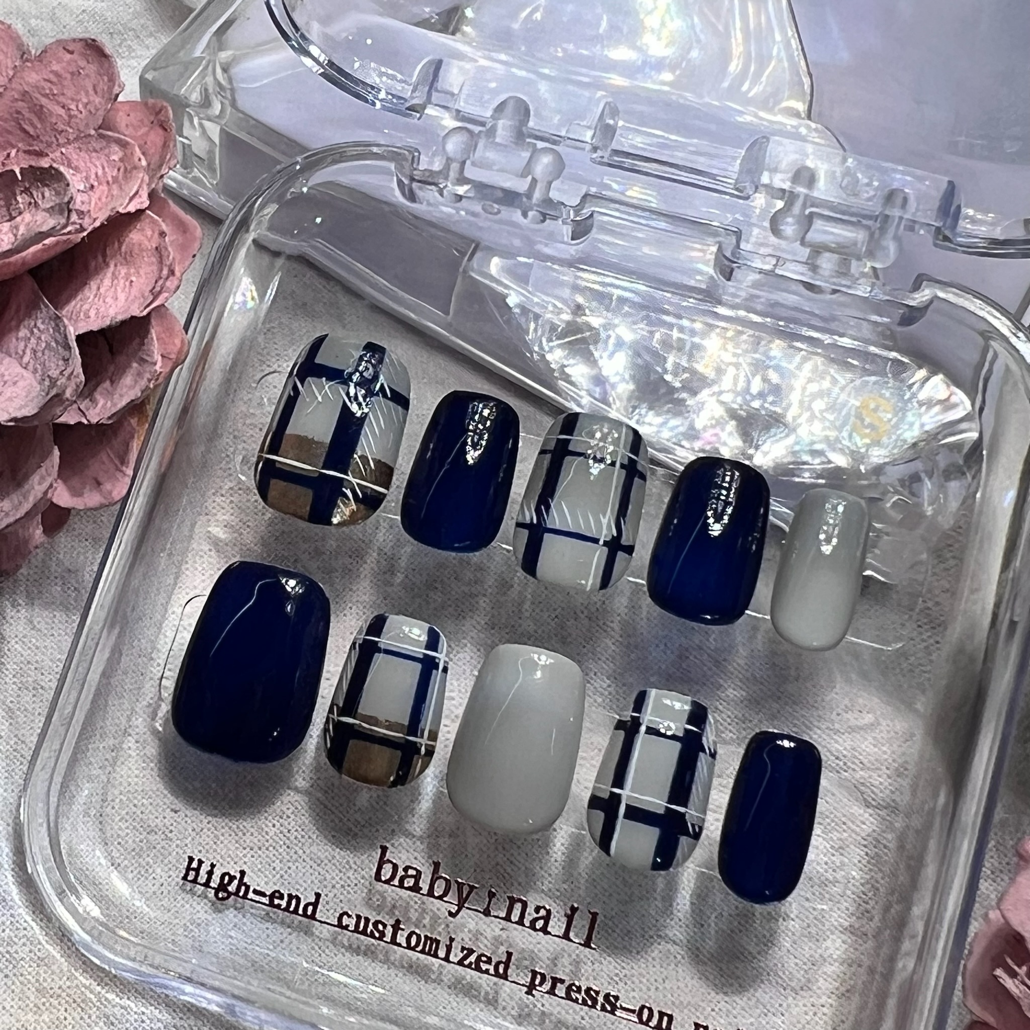 baby:nail | Navy Mirror