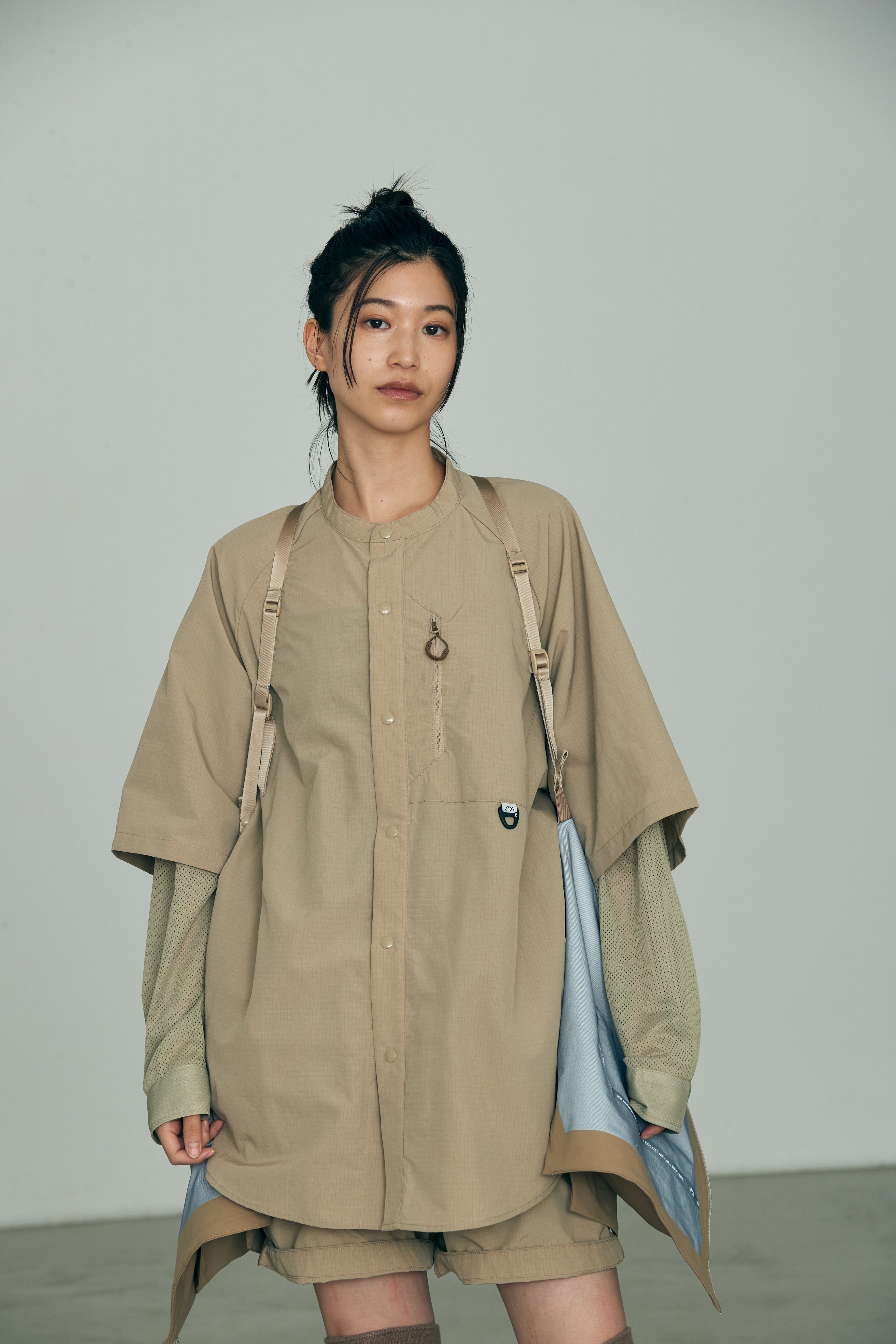 CMF OUTDOOR GARMENT NO COLLAR SHIRTS CMF2501-S01C BEIGE