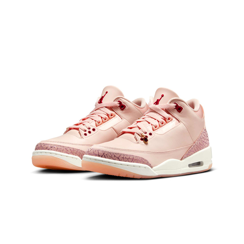 Air Jordan 3 "Valentine's Day" W 情人節 寶石 爆裂紋 粉白 女鞋 男女段 HJ0178-600 [台灣現貨]