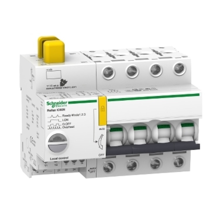 R249 Schneider Reflex iC60N C Curve Integrated Control Circuit Breakers (with Ti24 Interface)  4-pole