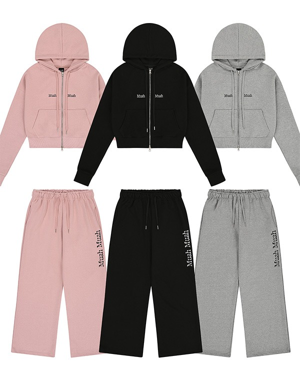 韓國選物🇰🇷|  MUAHMUAH 連帽外套 長寬褲套裝SET