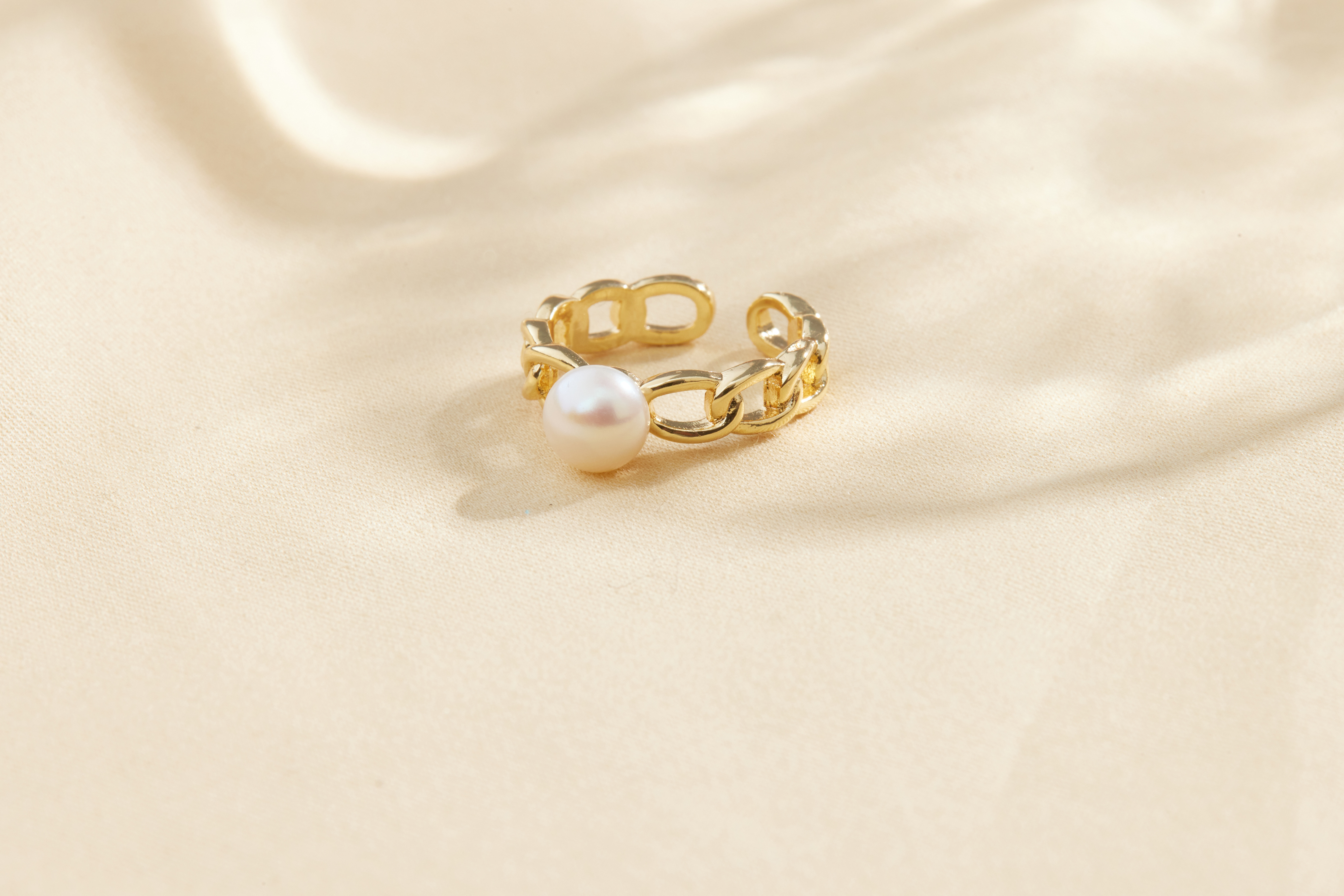 R945  |  純銀天然珍珠麻花戒指