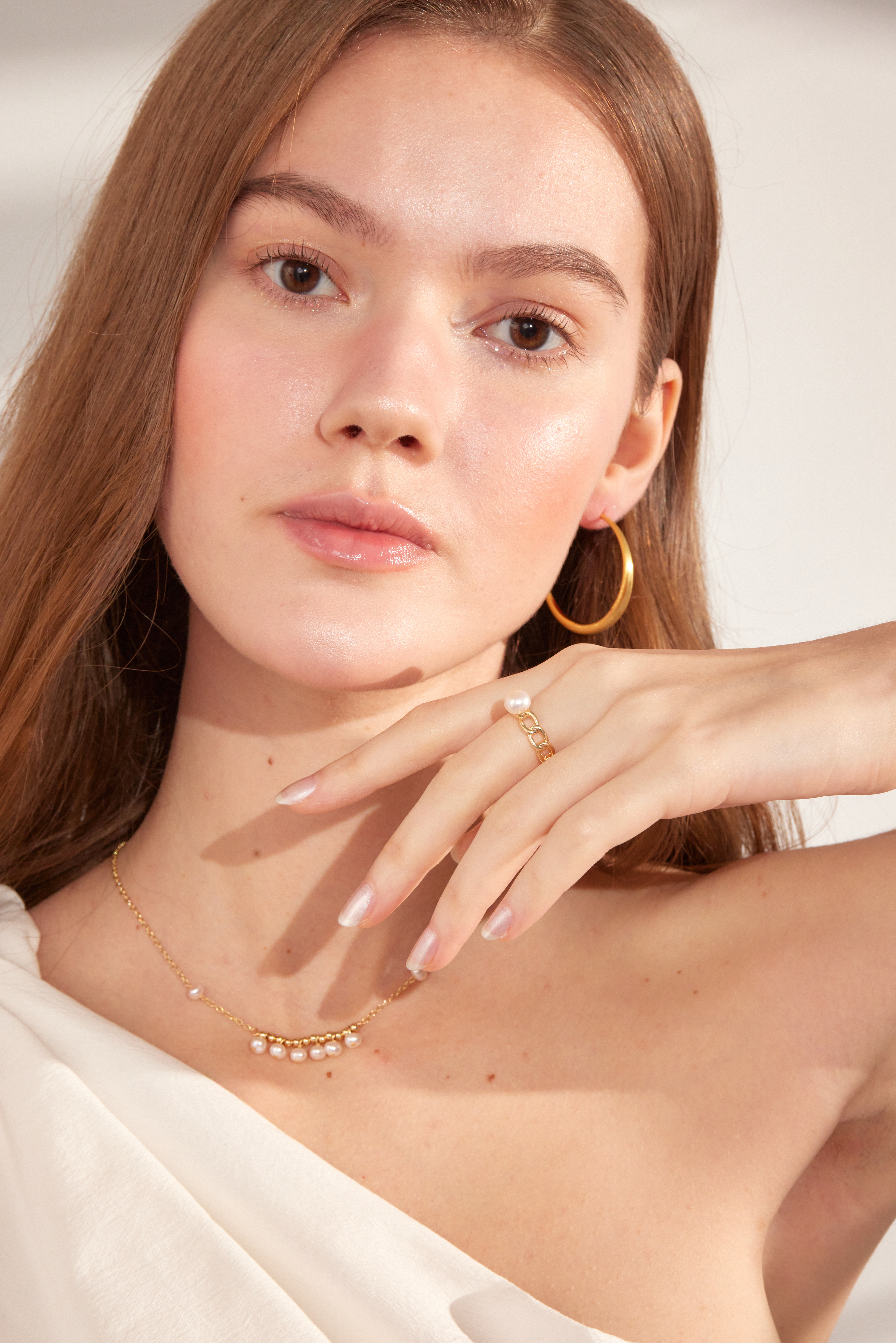 R945  |  純銀天然珍珠麻花戒指