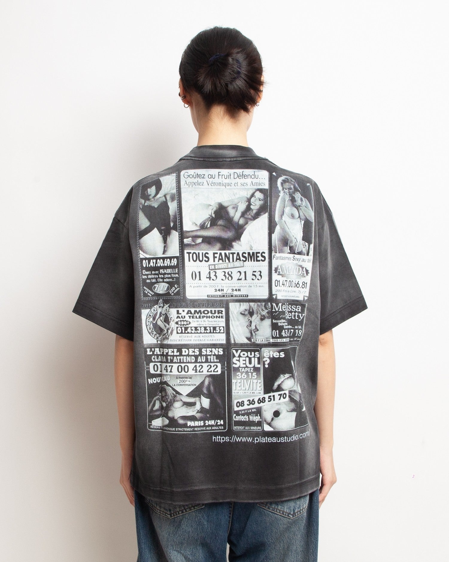PLATEAU STUDIO｜Sp tee (Washed black)