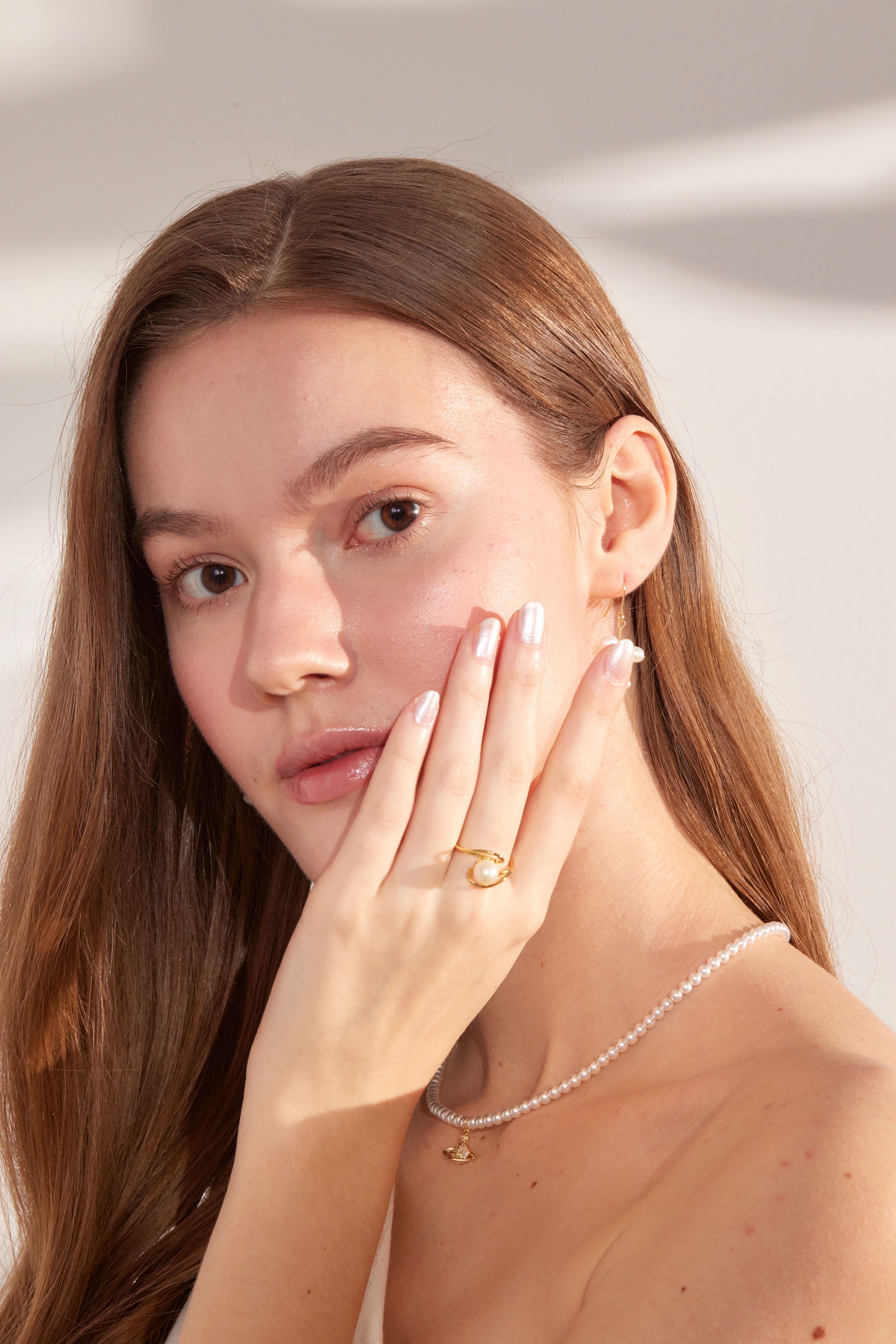 R947 | 銅鍍14K珍珠戒指