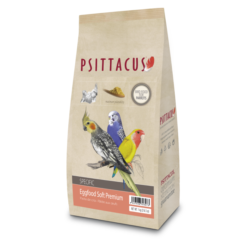 [一件包郵] Psittacus 優質軟蛋糧 - 1kg (到期日:2026年11月)