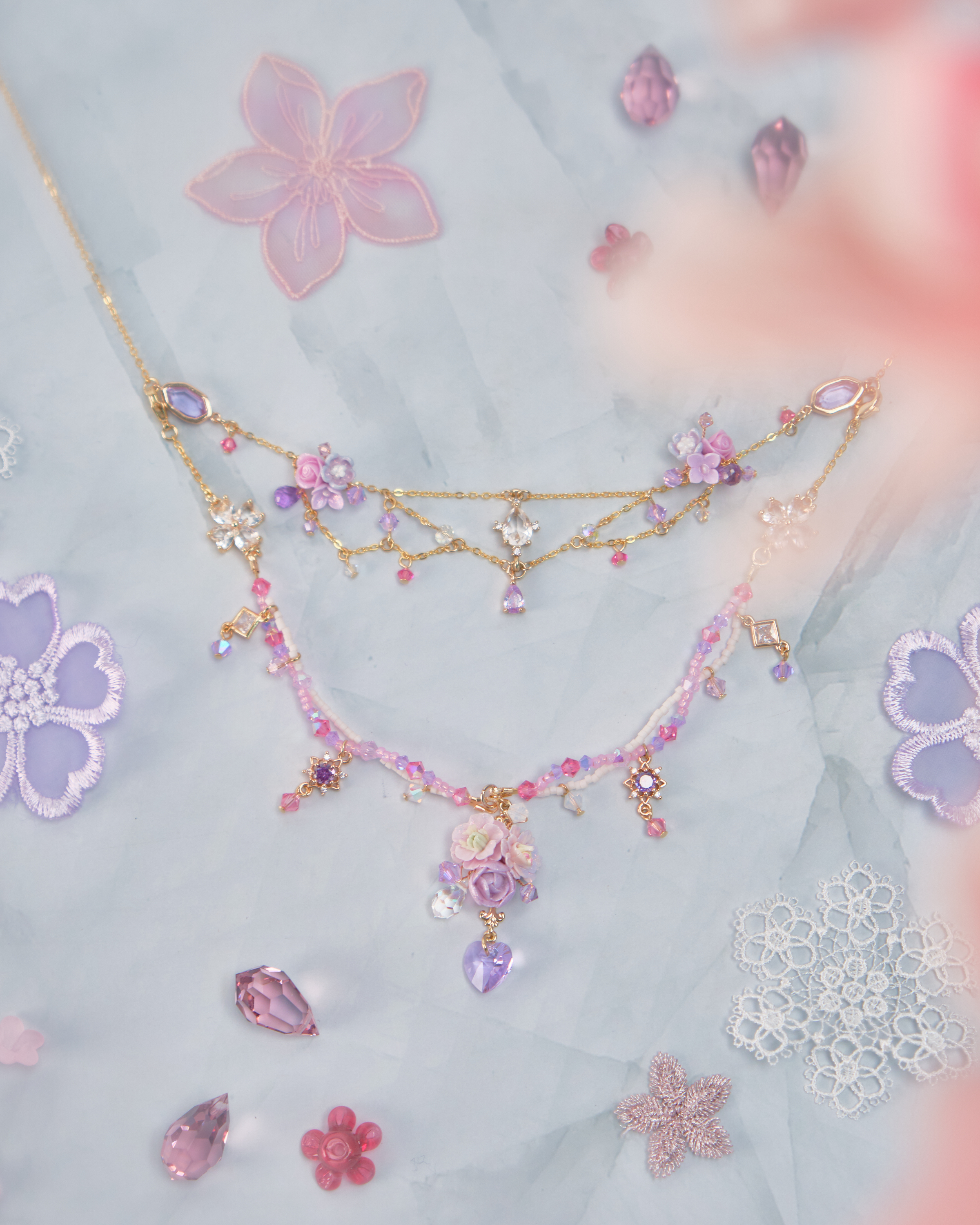 11687 二合一復古雙層S925頸鏈