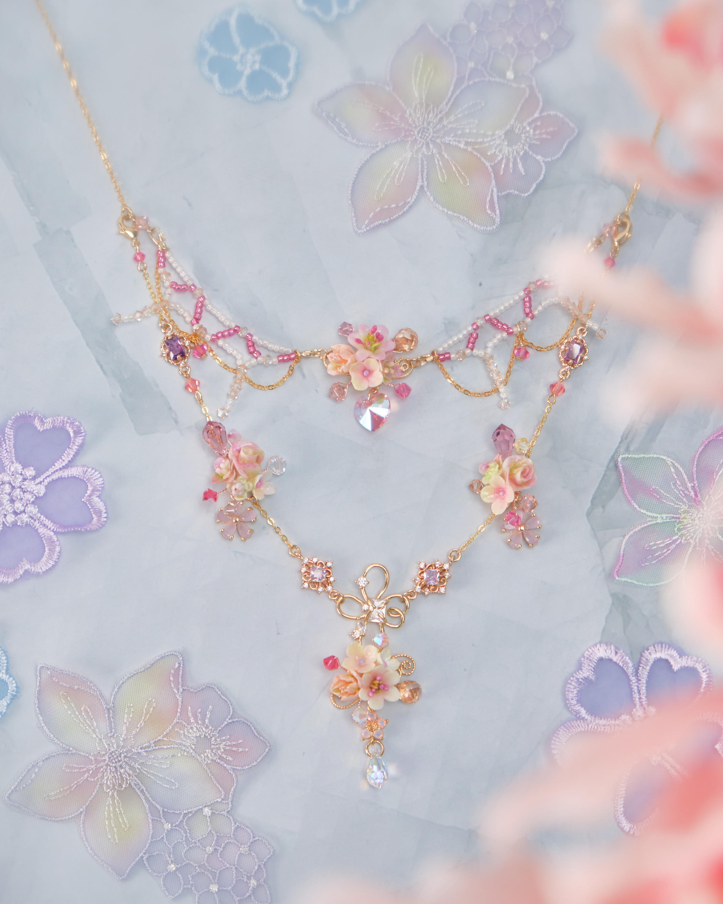 11686 二合一復古雙層S925頸鏈