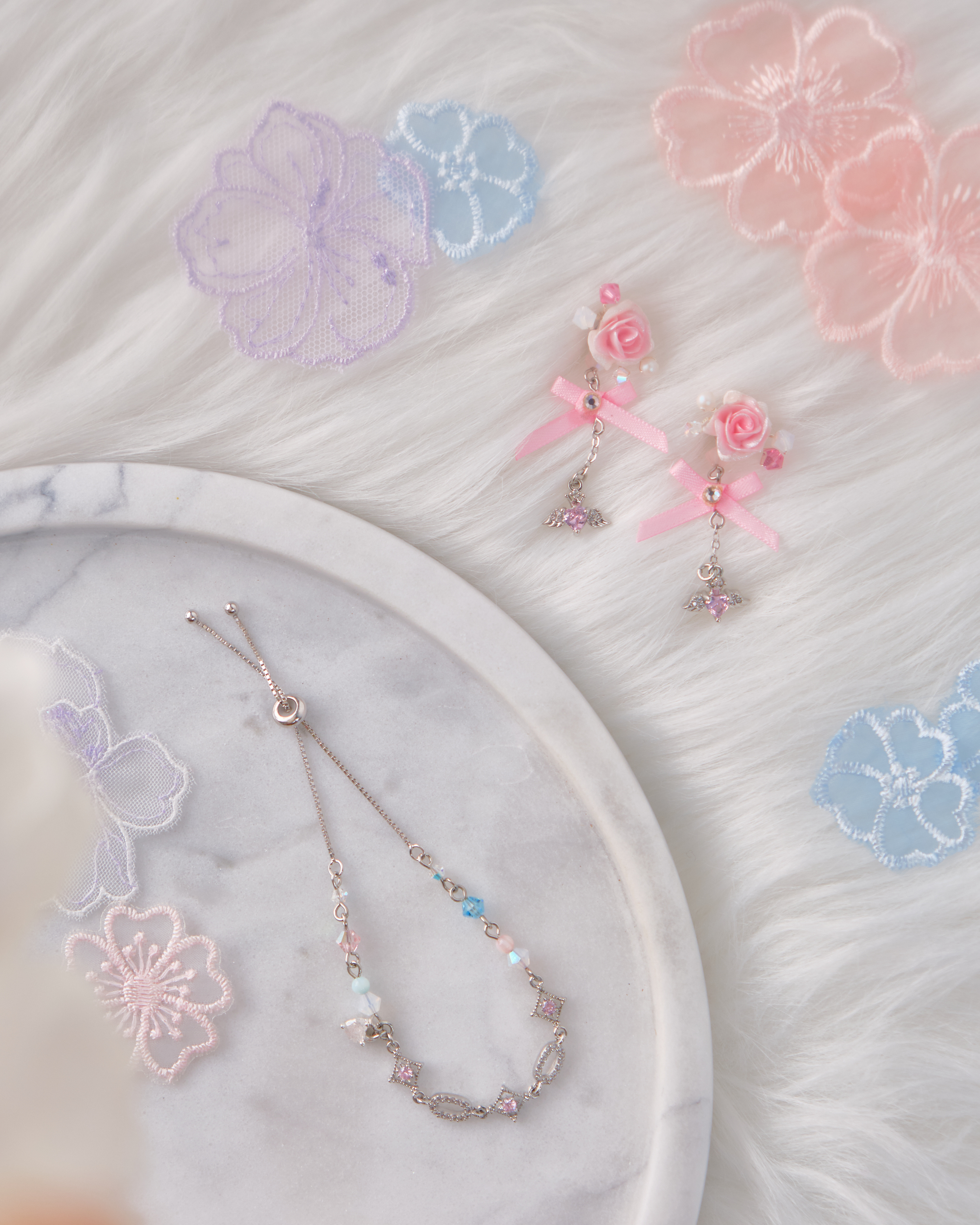 11701 情人節耳環及手鏈套裝