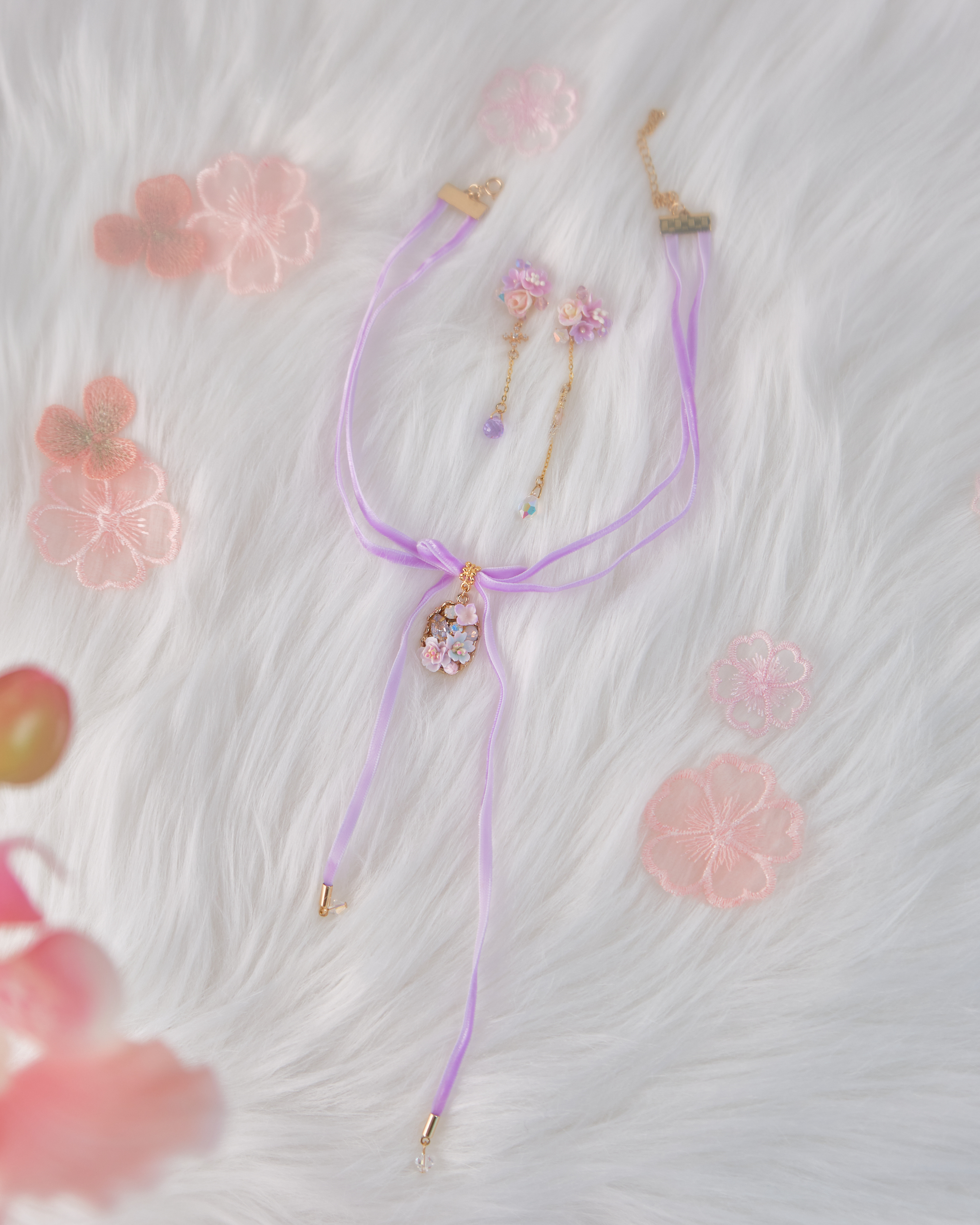 11703 情人節耳環及頸鏈套裝