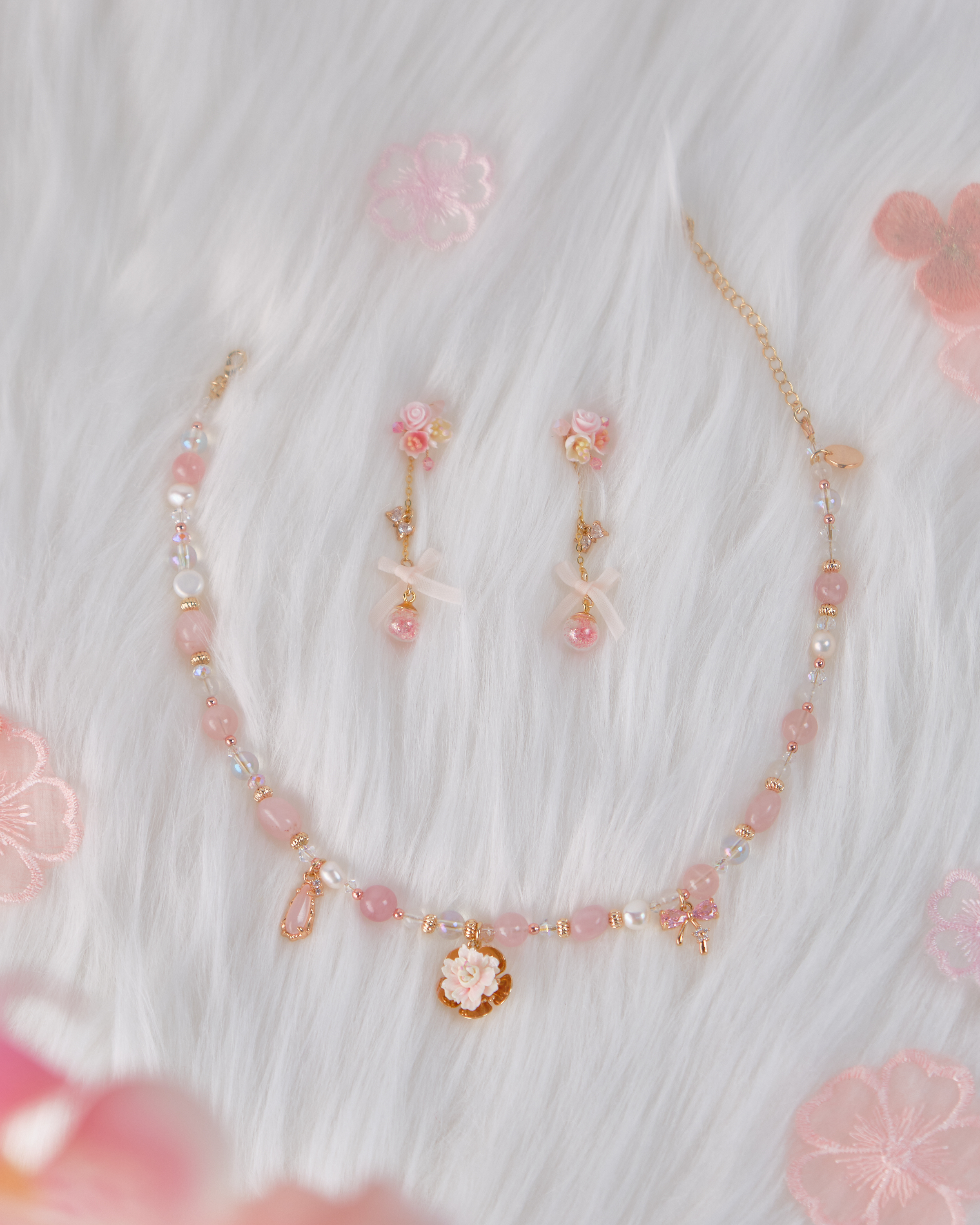 11705 情人節耳環及頸鏈套裝