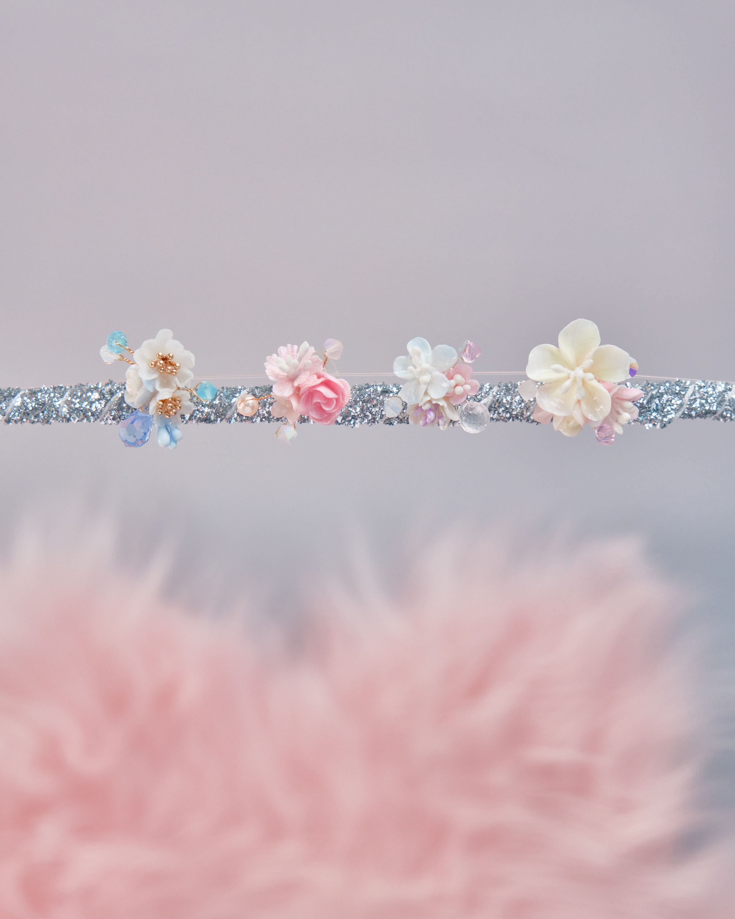 11719 樹脂幻彩露珠S925短耳環