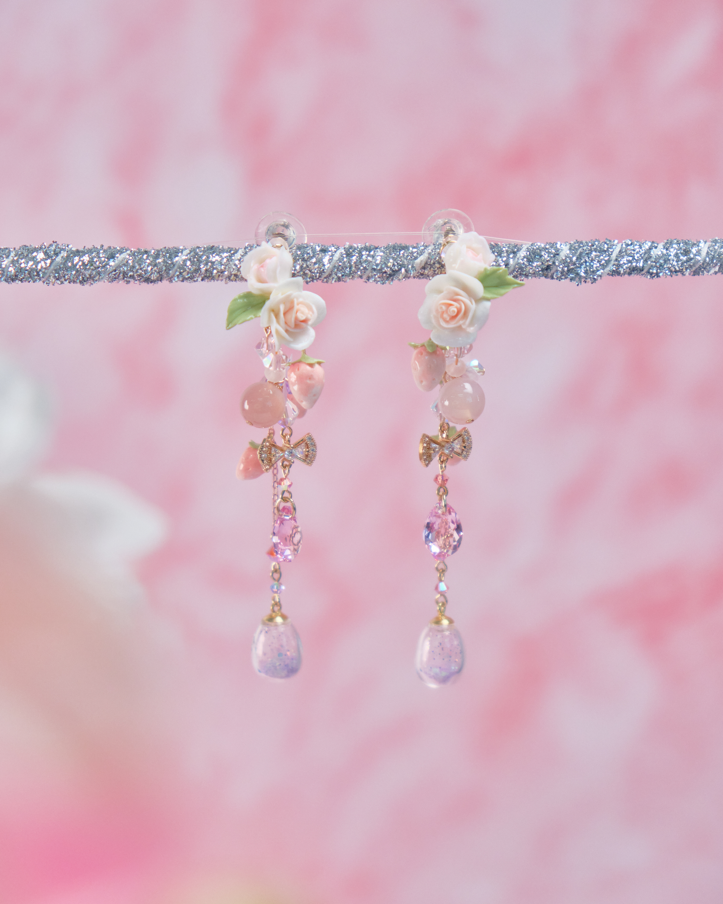 11723 重工串珠C字耳環