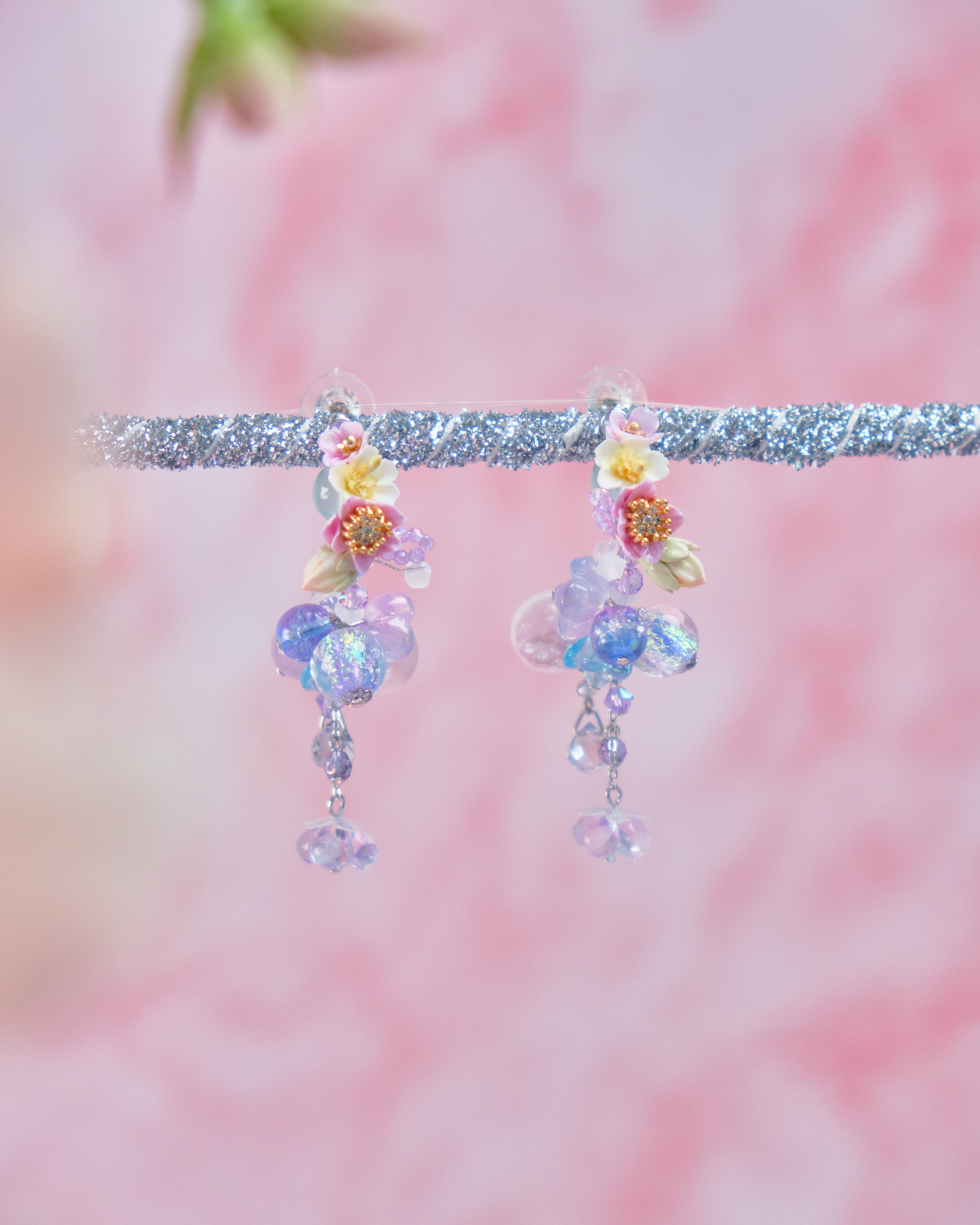 11725 重工串珠C字耳環