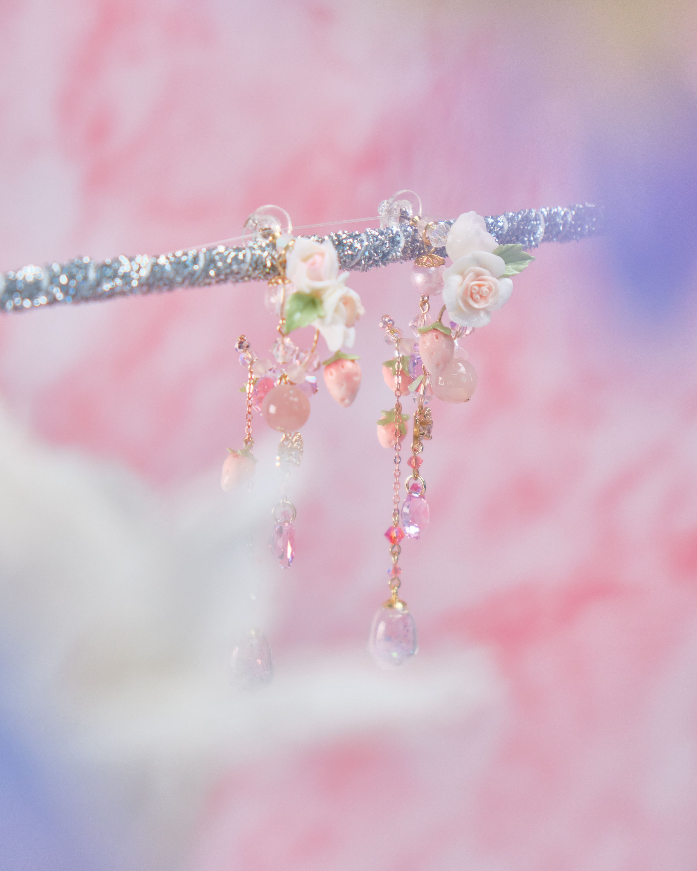 11723 重工串珠C字耳環