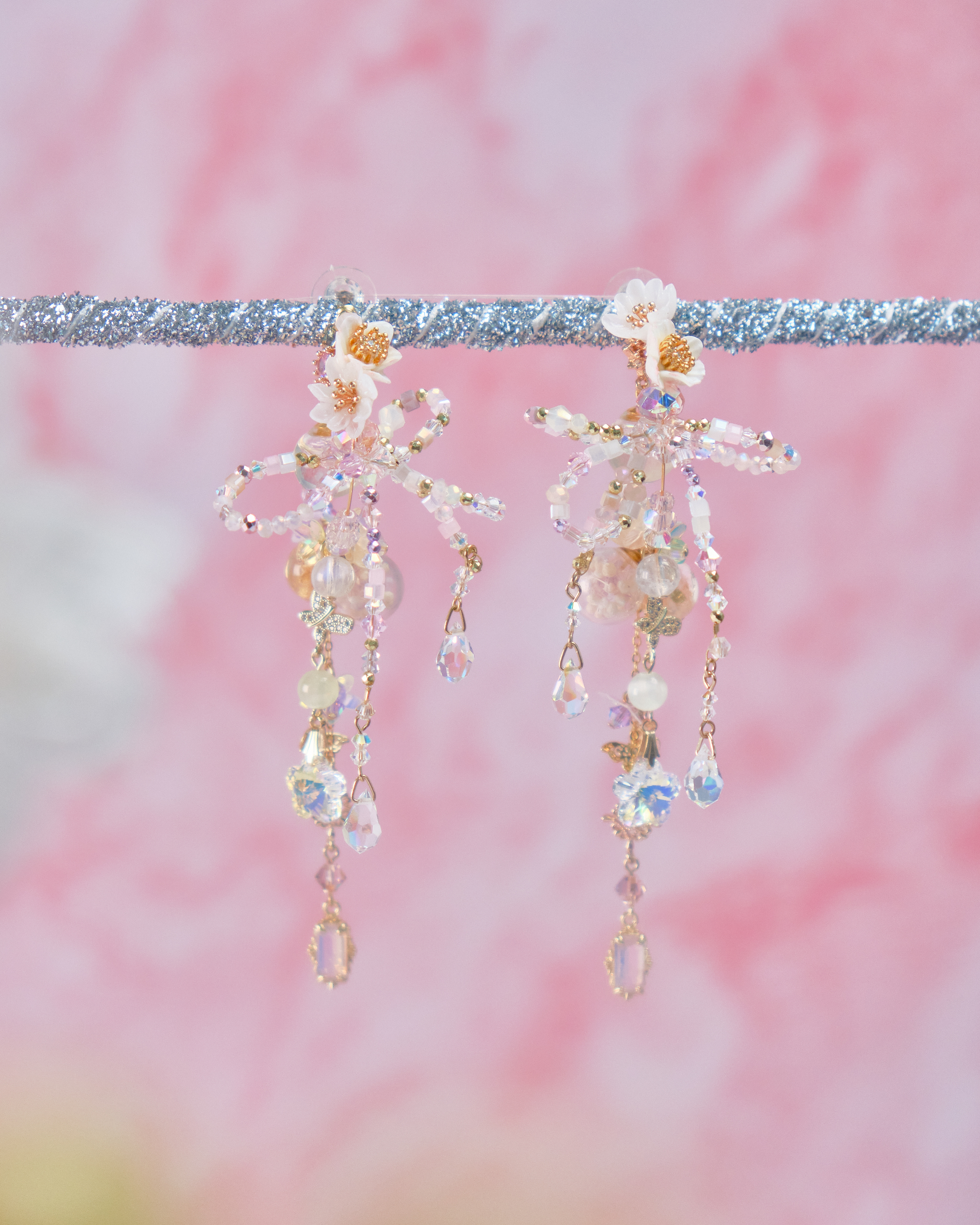 11726 重工串珠C字耳環