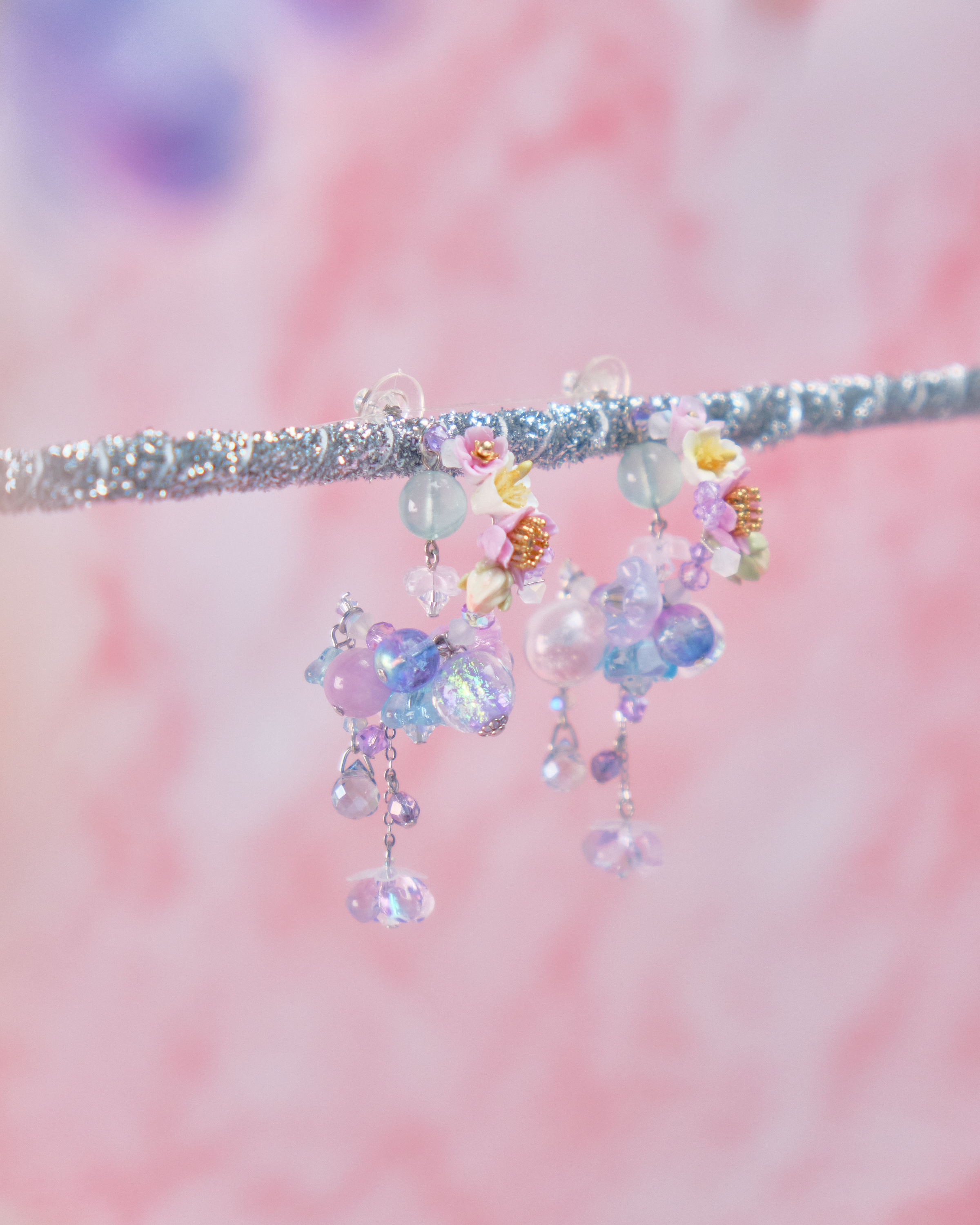 11725 重工串珠C字耳環