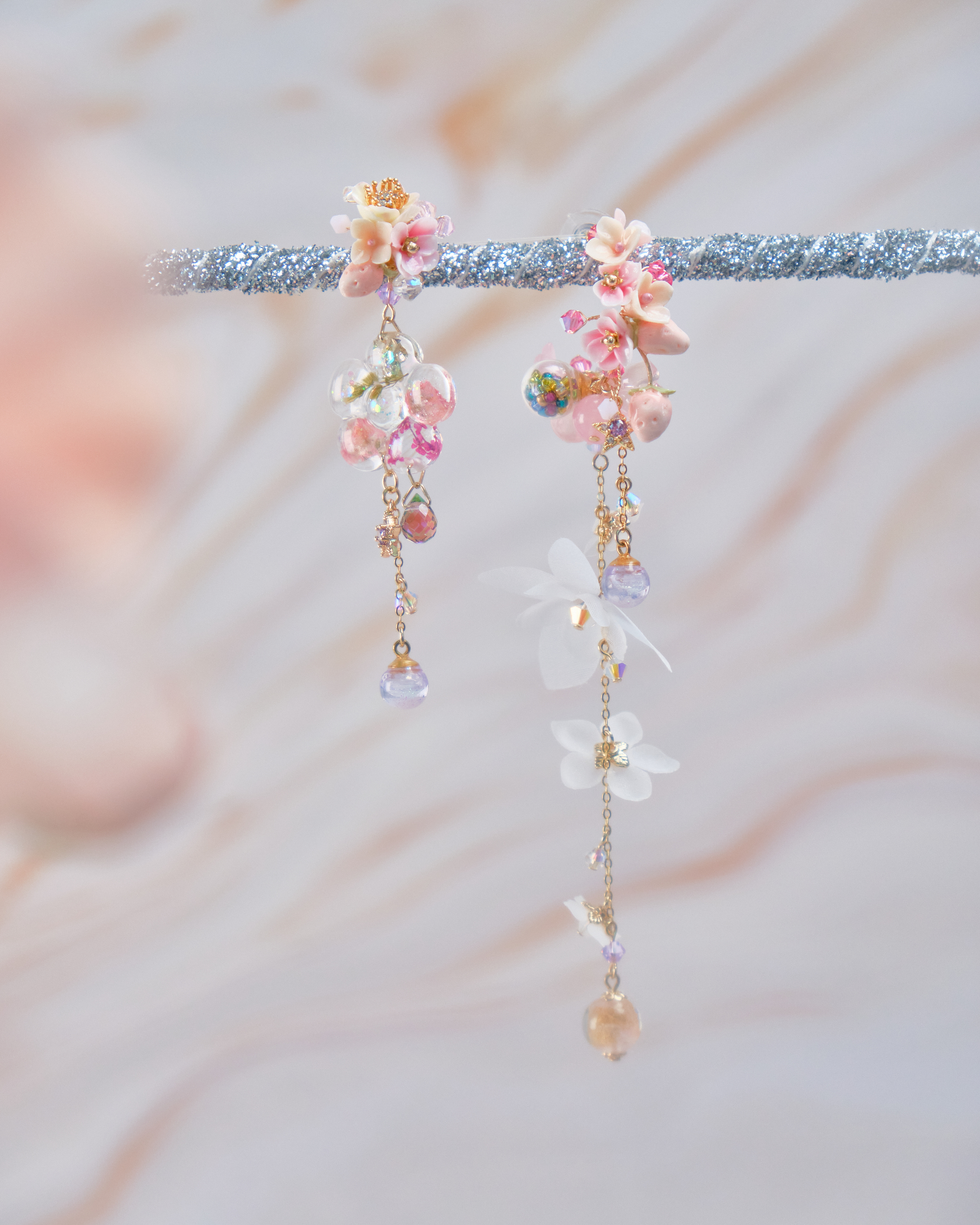 11740 重工不對稱C字兩用耳環