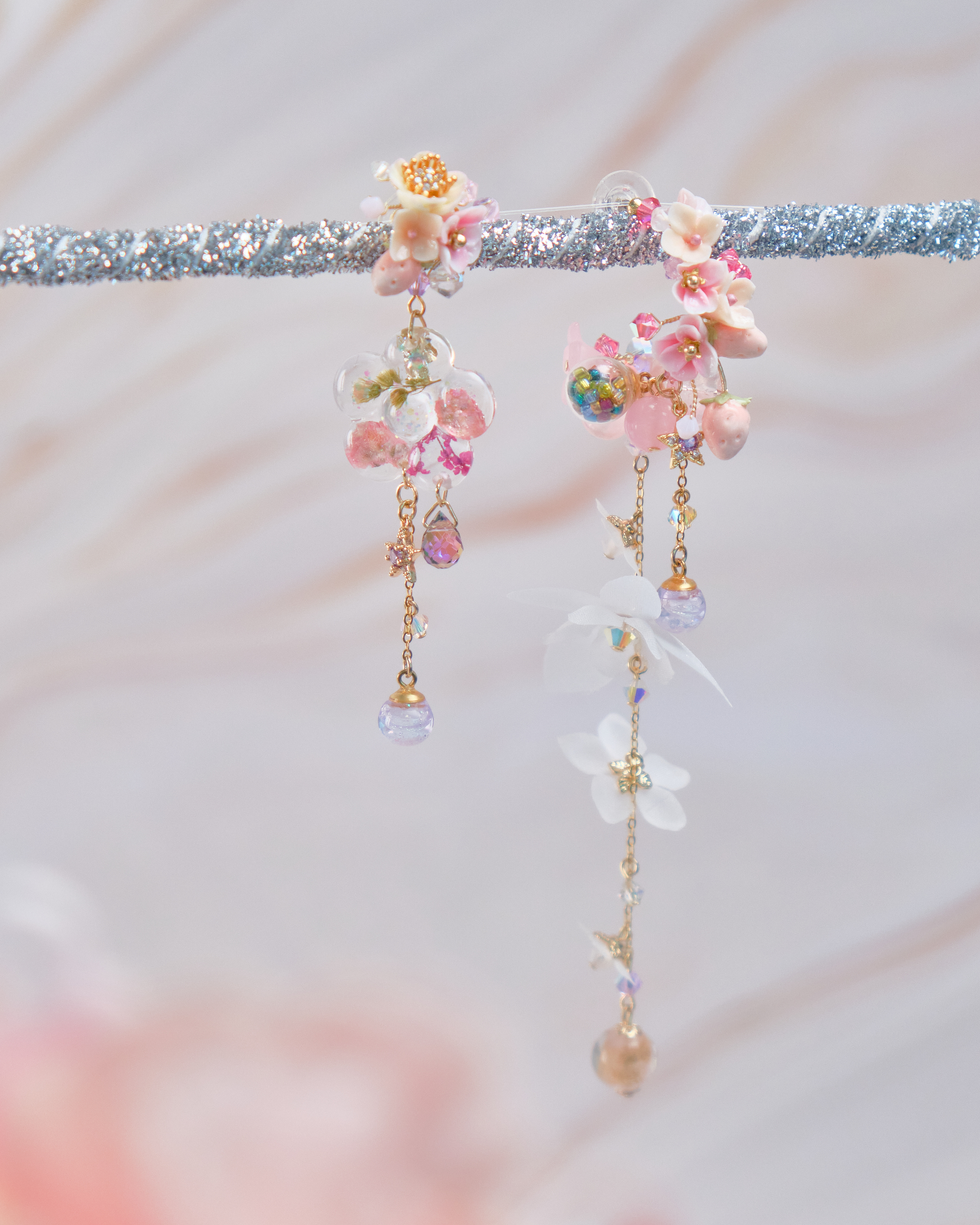 11740 重工不對稱C字兩用耳環