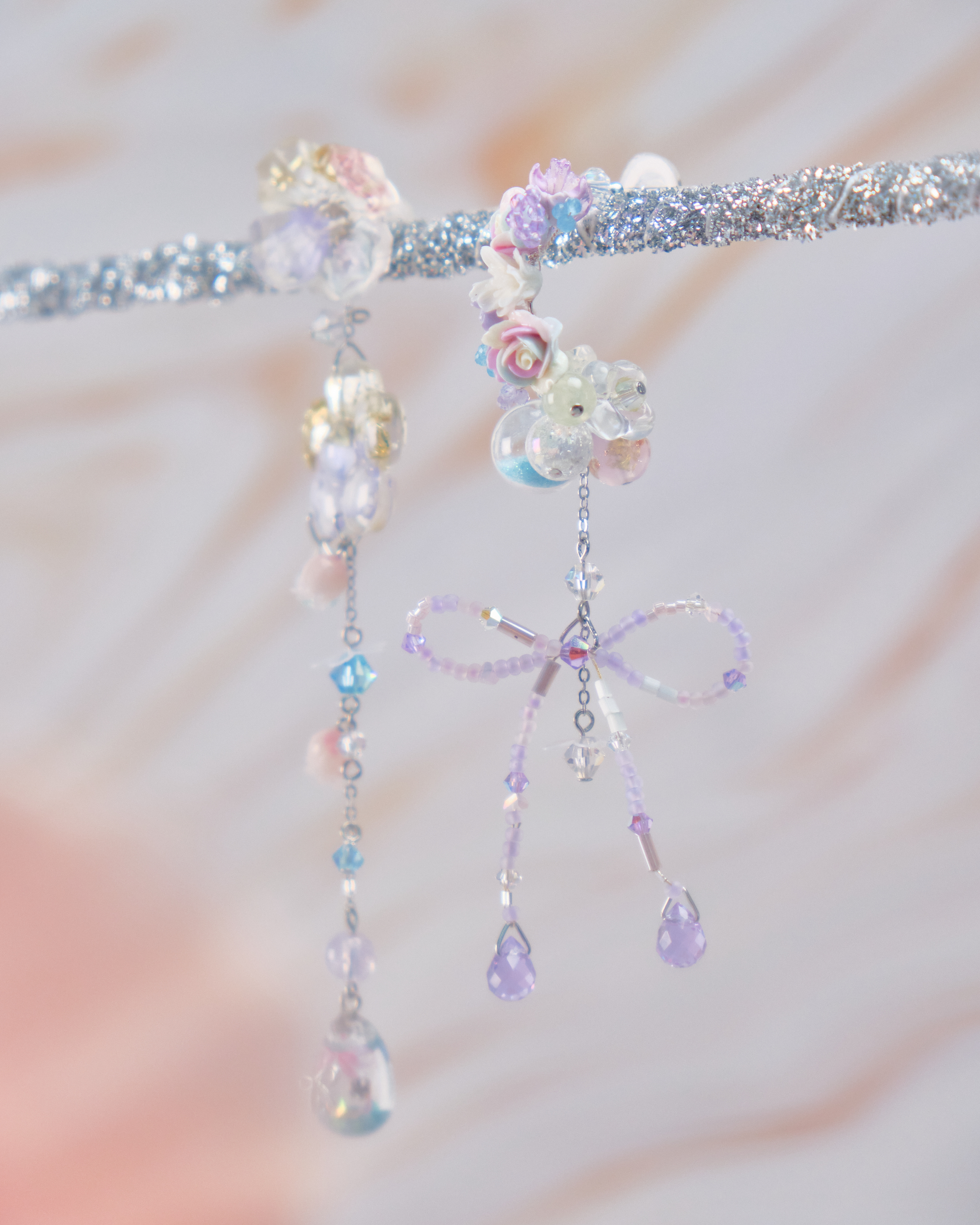 11745 重工不對稱C字兩用耳環