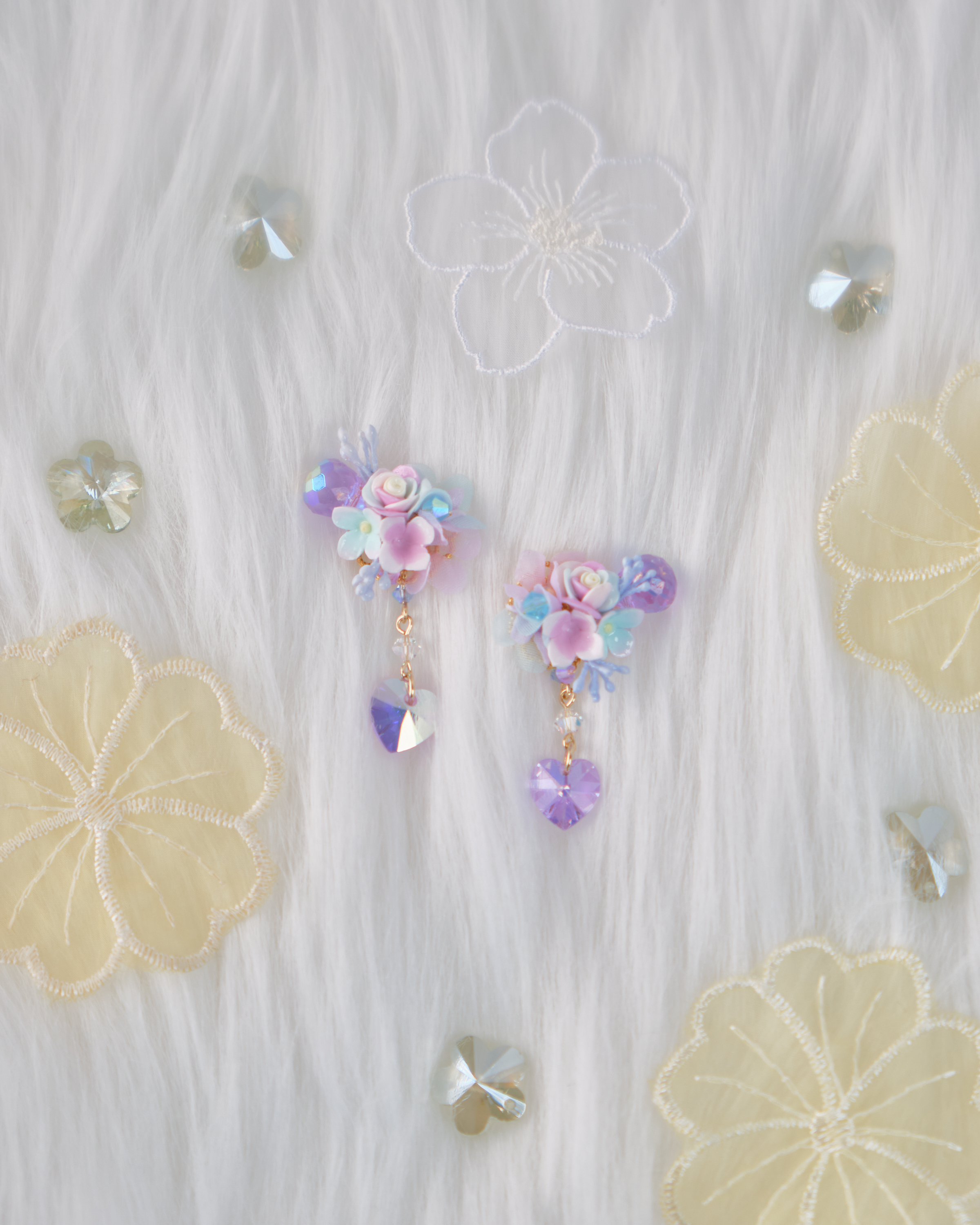 11754 小花束S925兩用短耳環