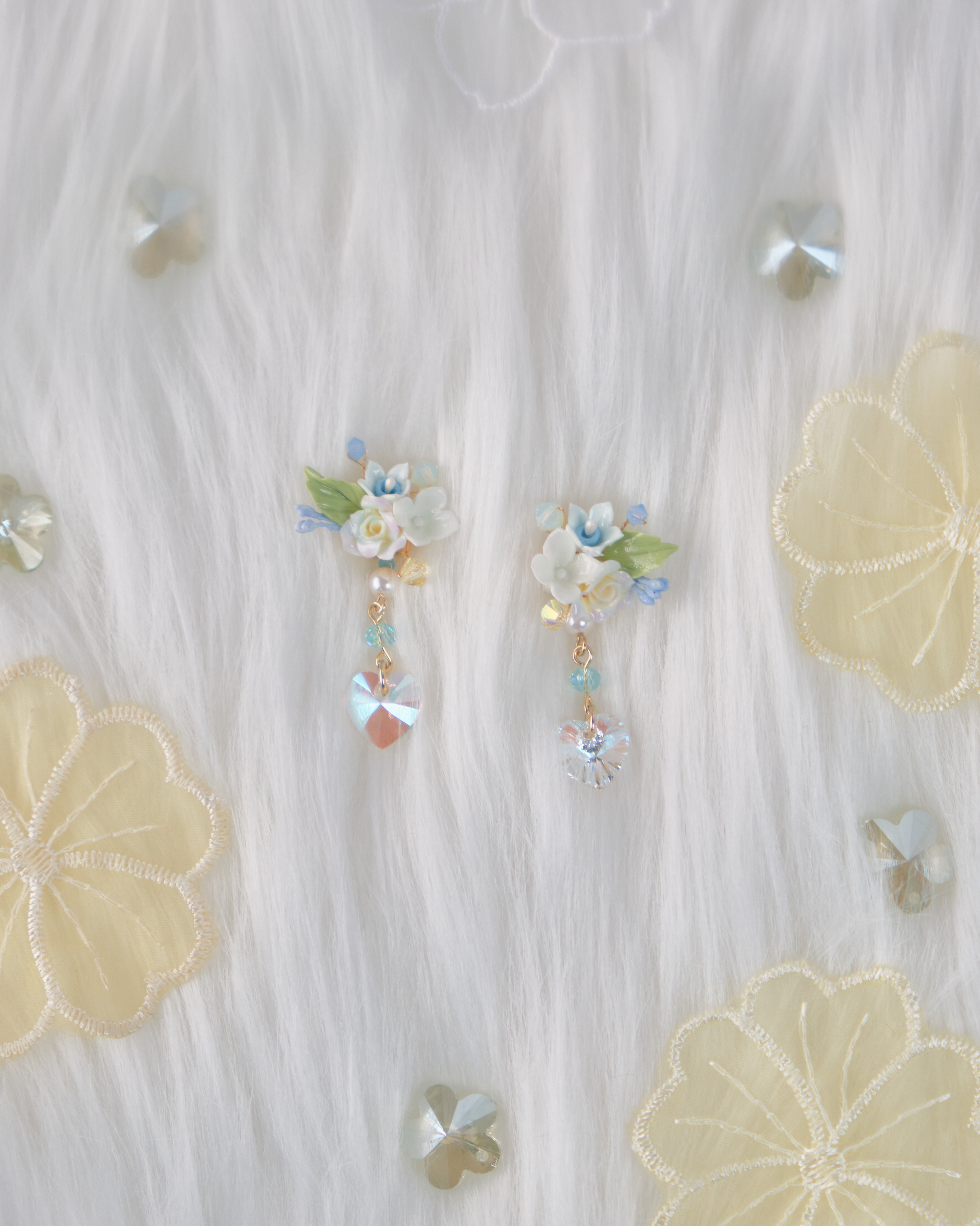 11755 小花束S925兩用短耳環