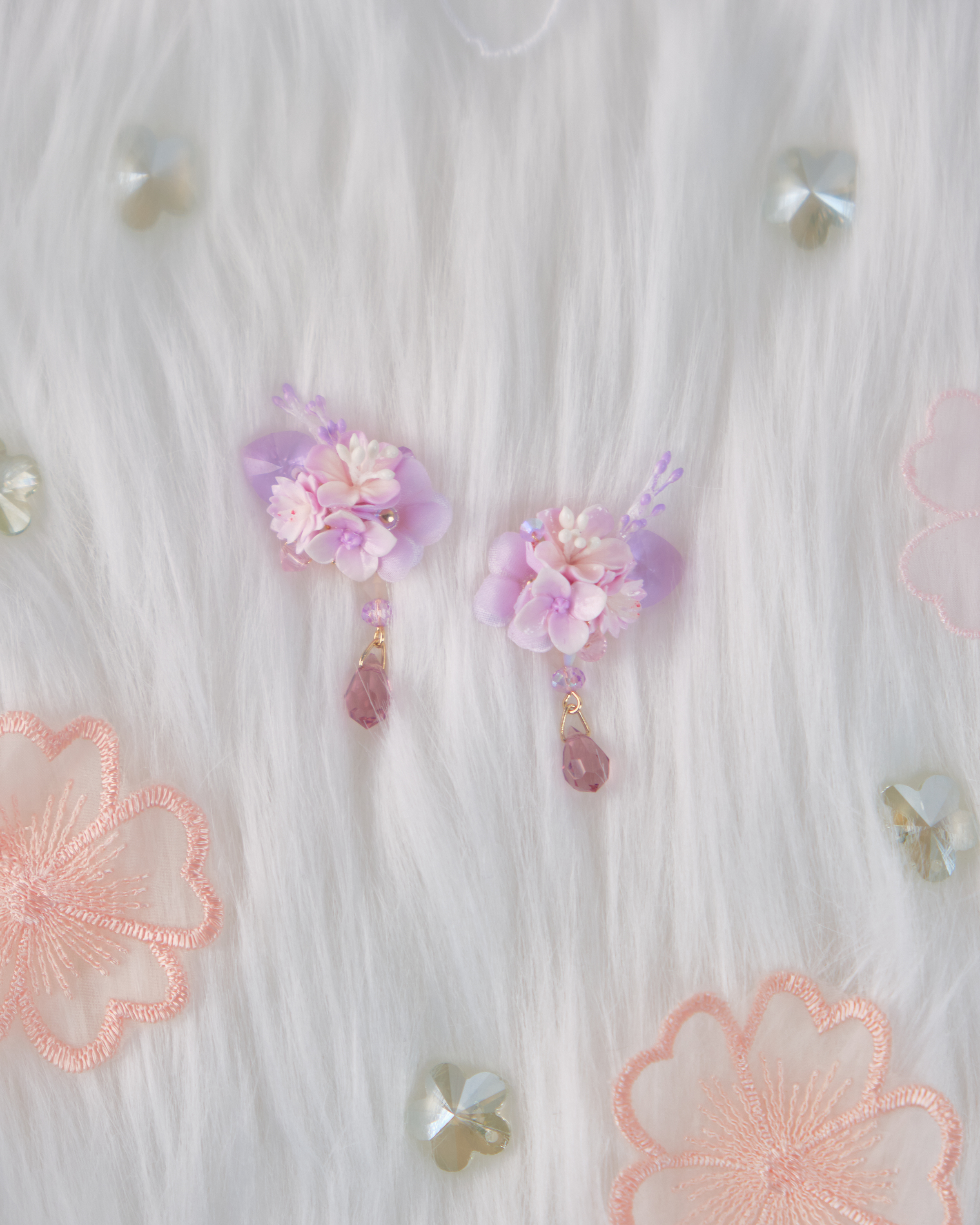 11756 小花束S925兩用短耳環