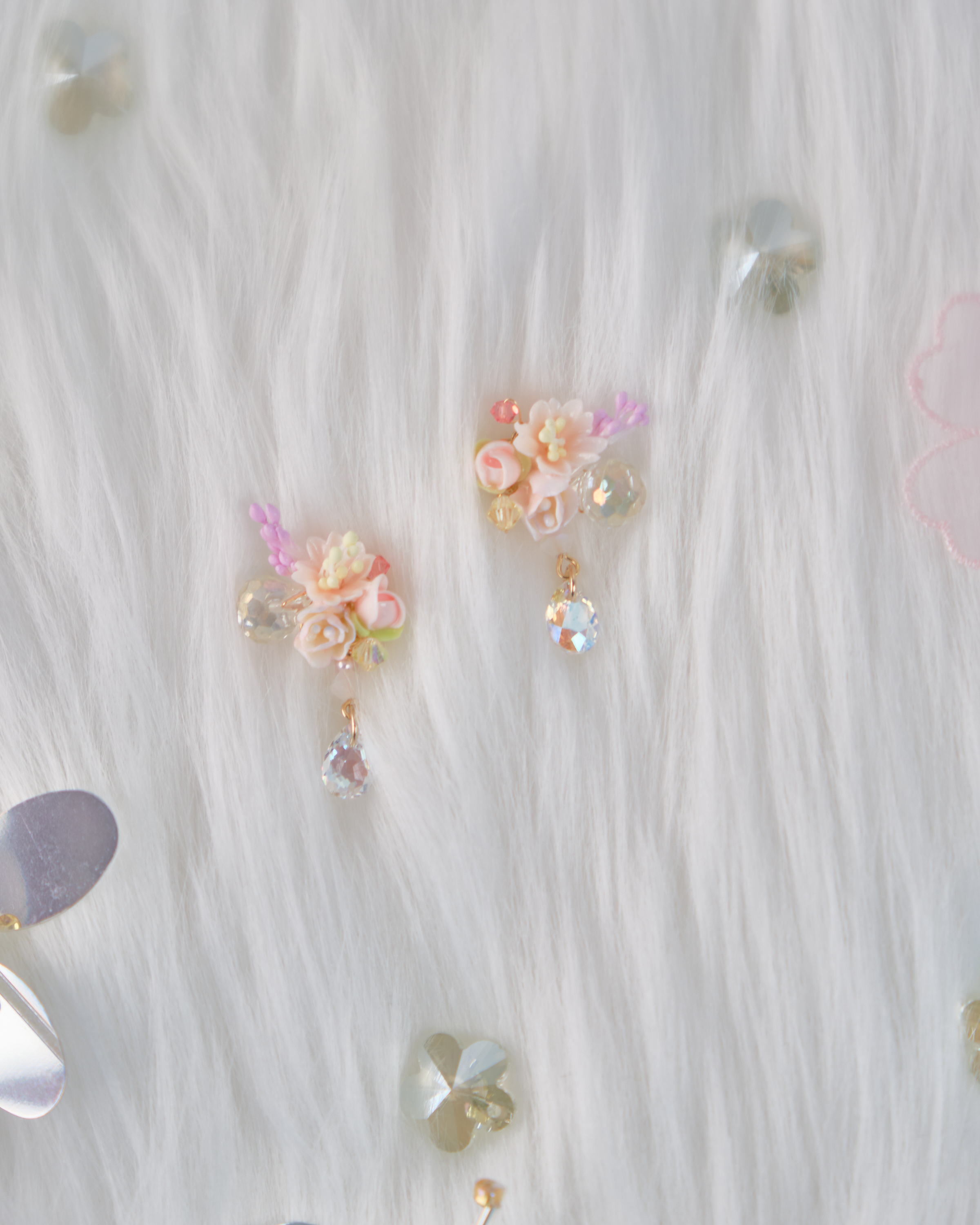 11757 小花束S925兩用短耳環