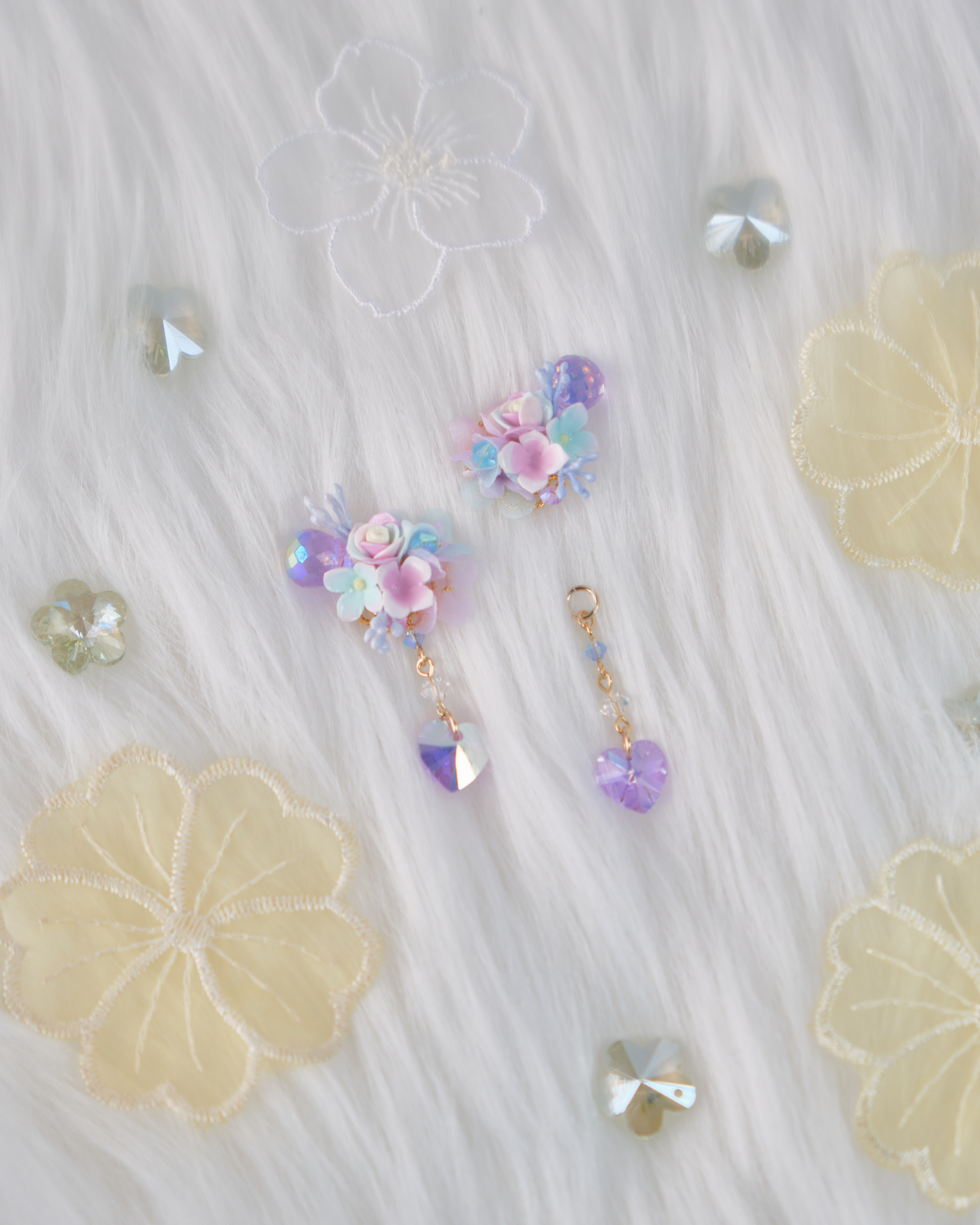 11754 小花束S925兩用短耳環