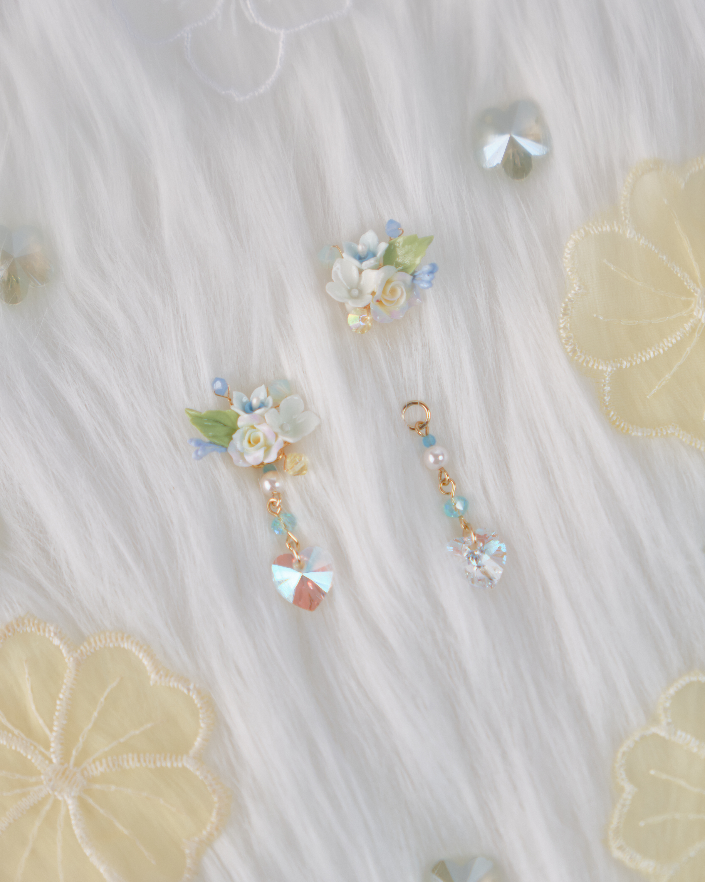 11755 小花束S925兩用短耳環