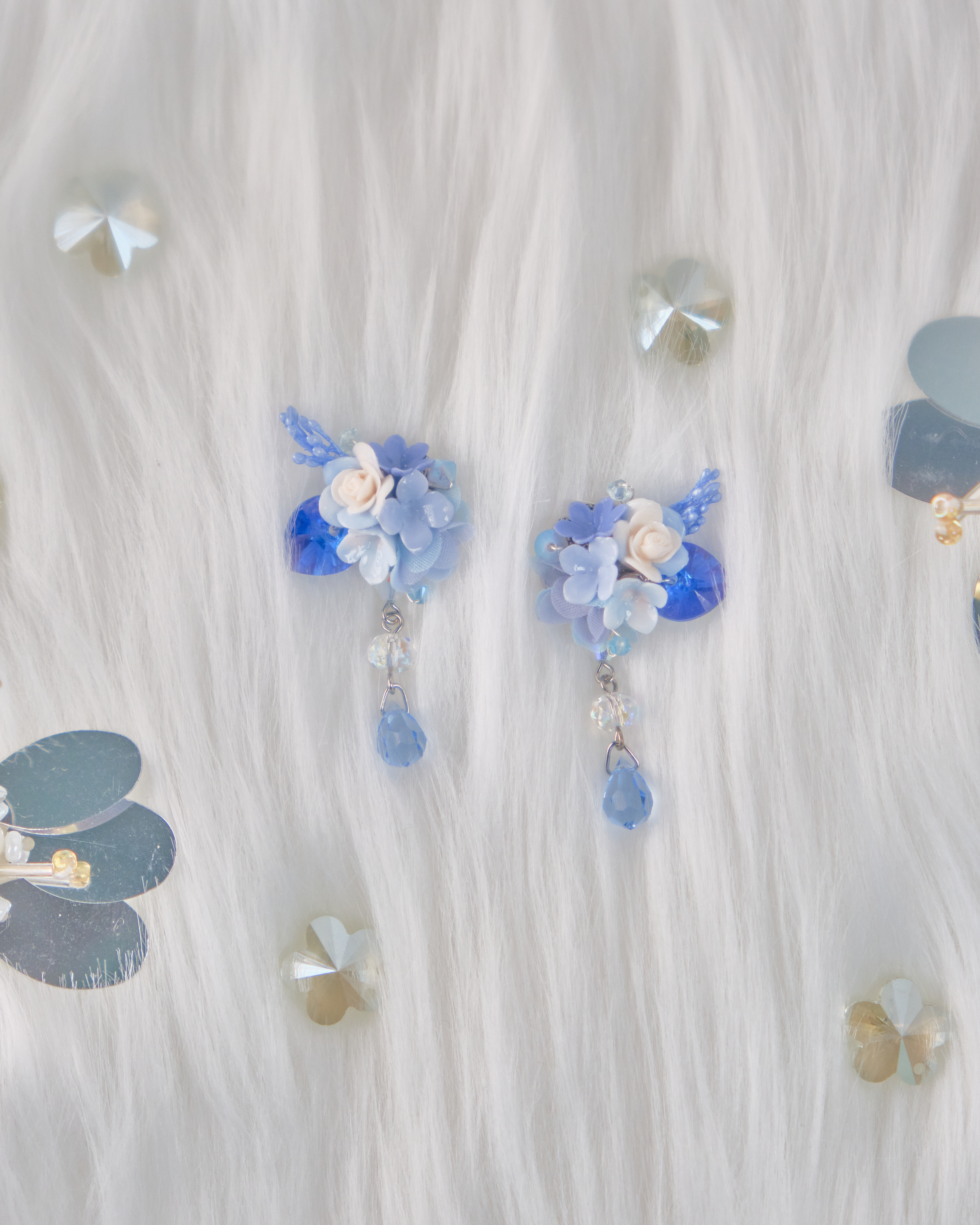 11760 小花束S925兩用短耳環