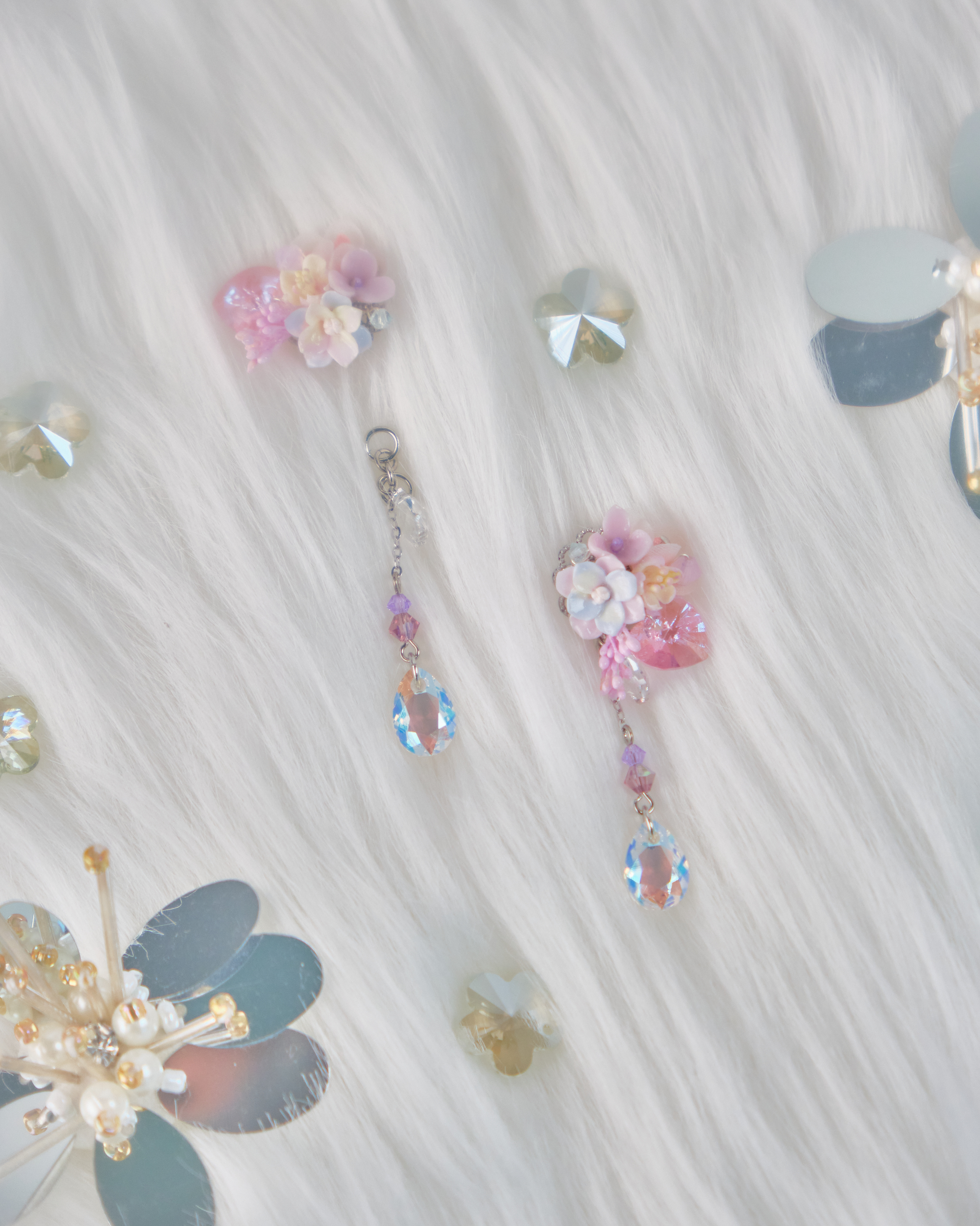 11761 小花束S925兩用短耳環