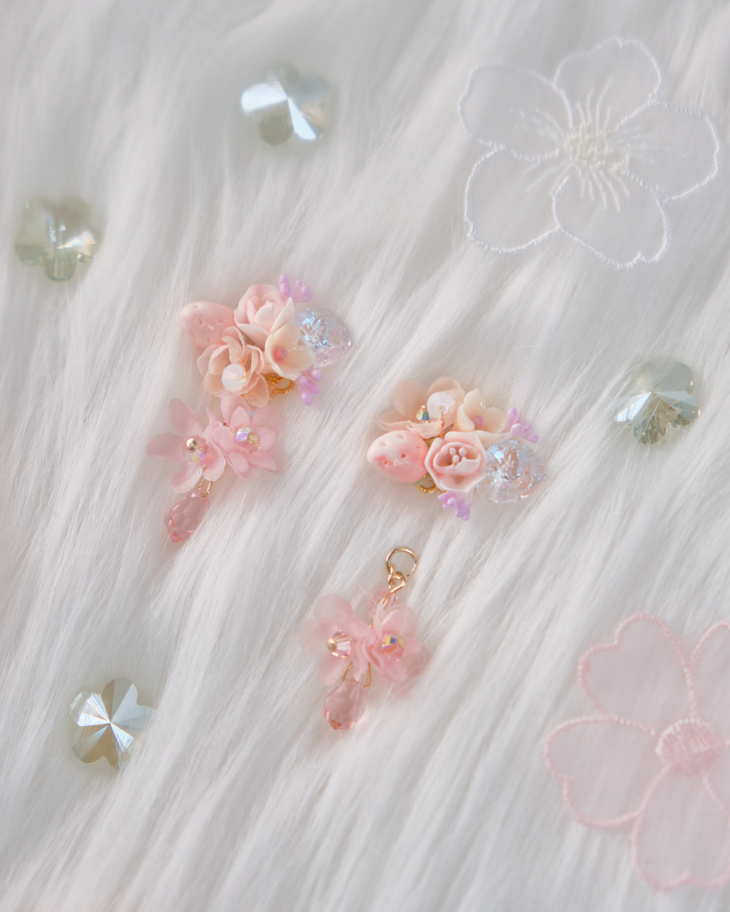 11759 小花束S925兩用短耳環