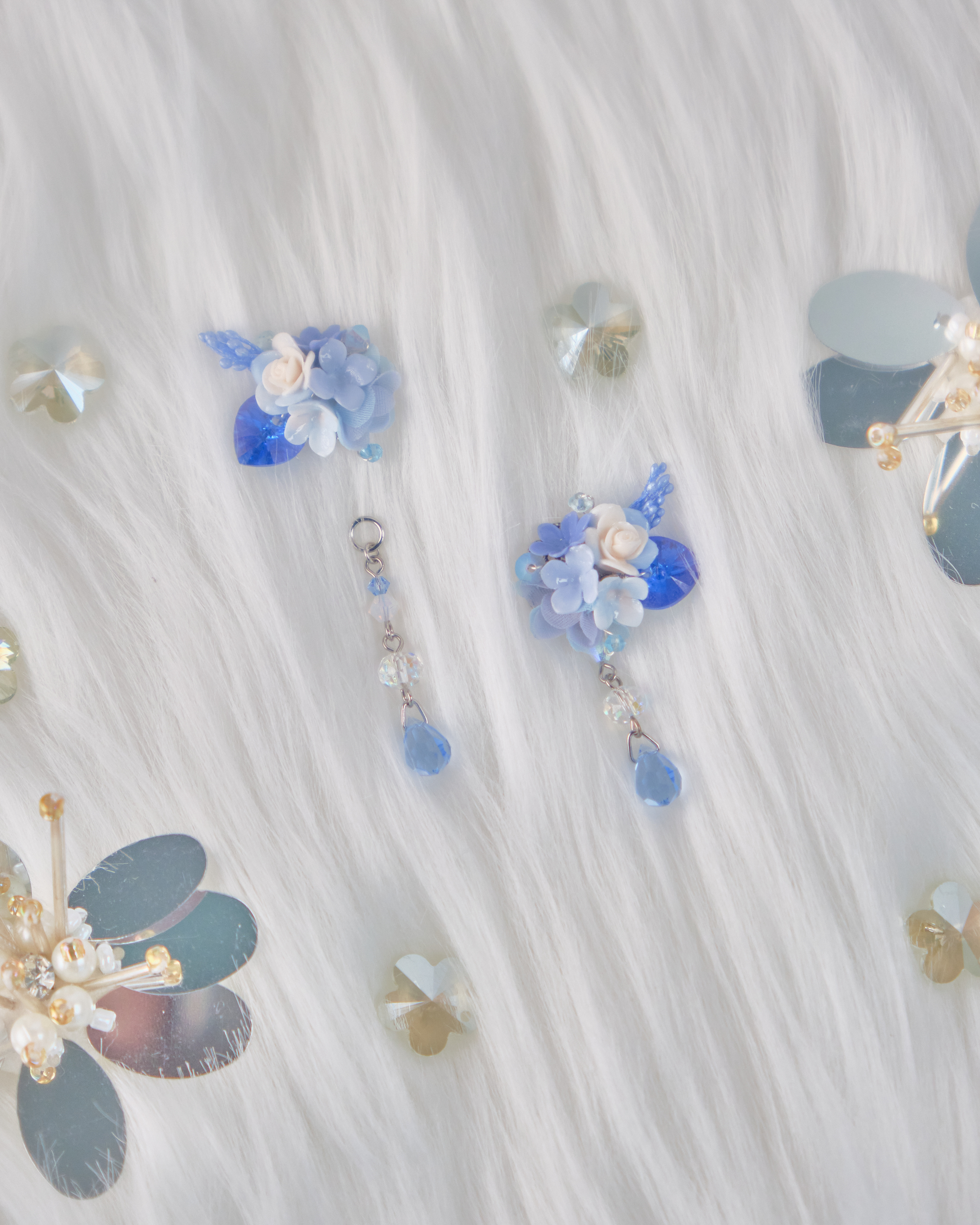 11760 小花束S925兩用短耳環