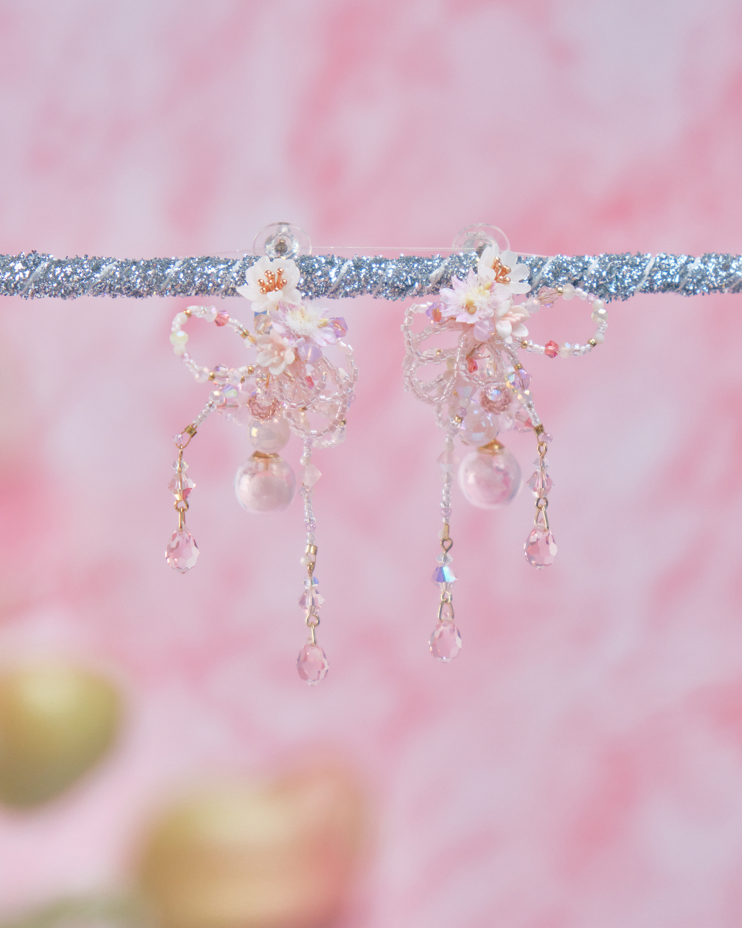 11767 重工串珠C字耳環