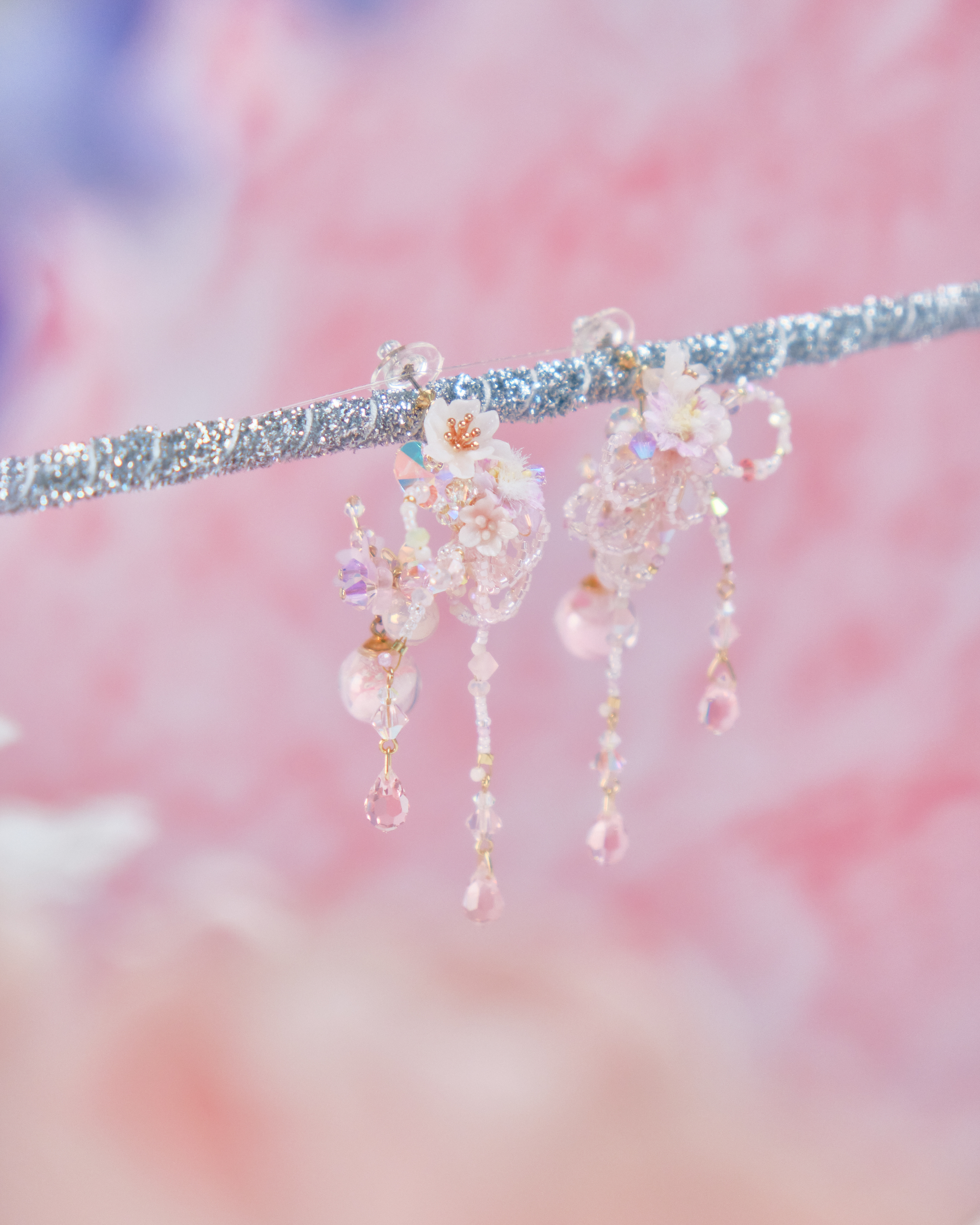 11767 重工串珠C字耳環