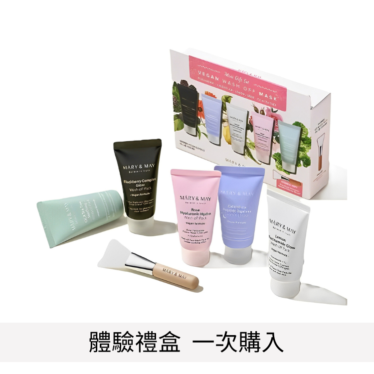 MARY&MAY 潔淨泥膜迷你5入禮盒組 30g*5