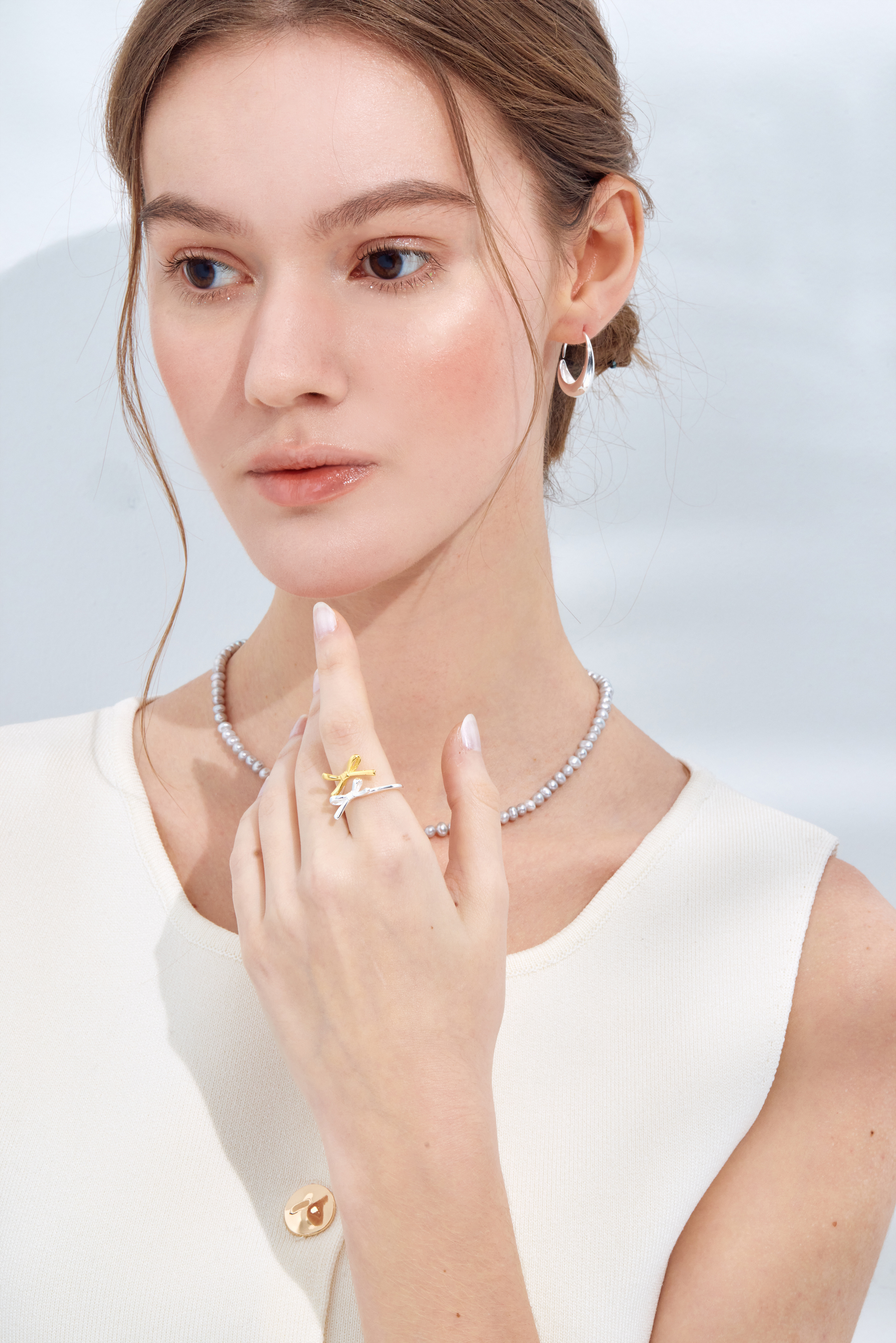 R959  | 純銀雙蝴蝶結戒指