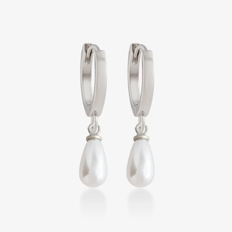 水滴珍珠．吊飾耳環