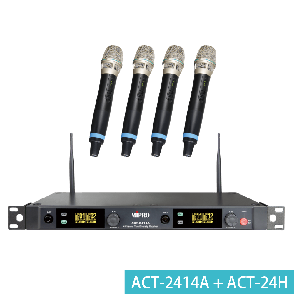MIPRO Mipro / ACT-2414A 2.4 GHz數位四頻道接收機 第 2 張圖片｜三峽配件 / 週邊