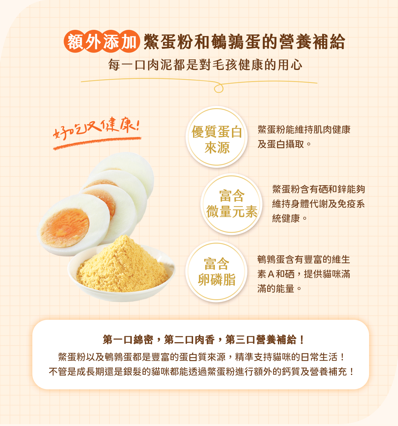 添加鱉蛋粉打造健康貓咪毛髮