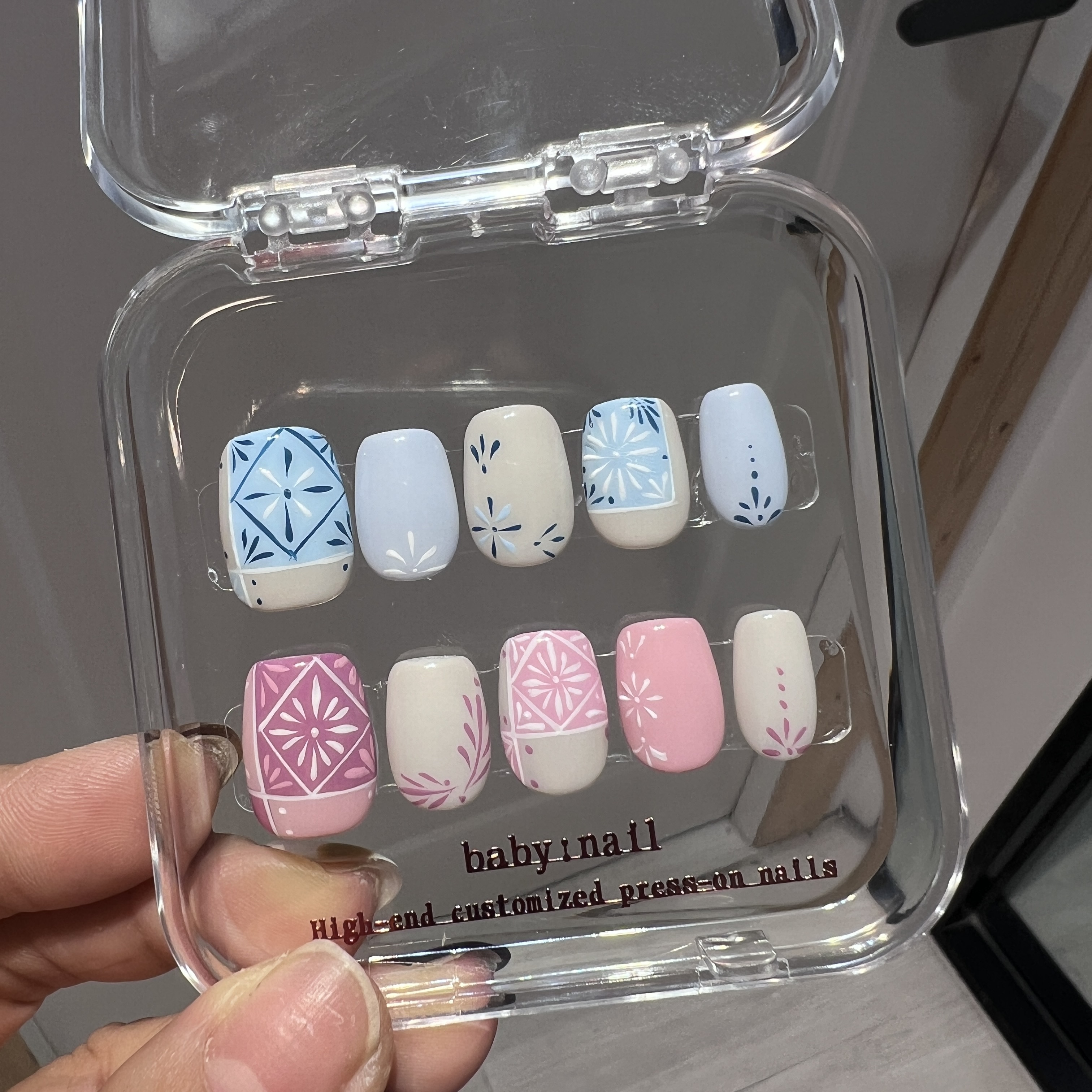 baby:nail ︳Pastel Azulejo Pattern