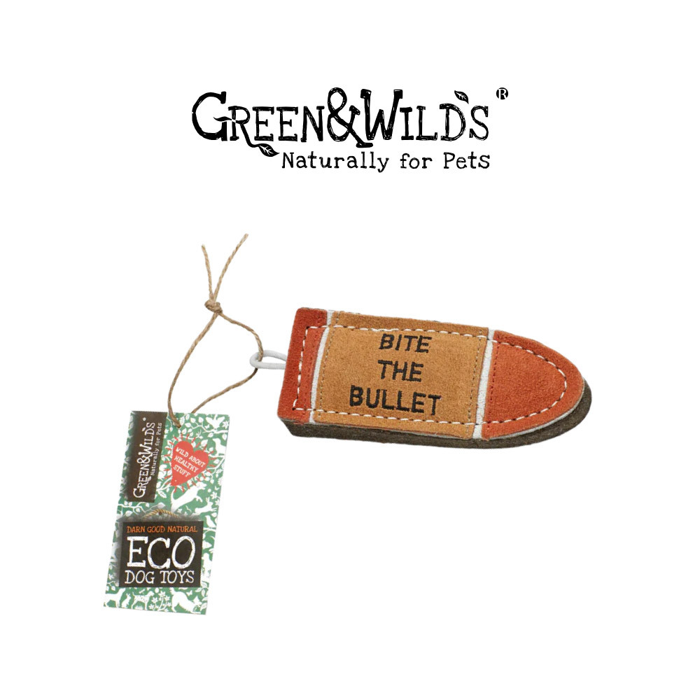 GREEN & WILDS- 天然黃麻製犬用啃咬玩具 -咬緊牙關子彈