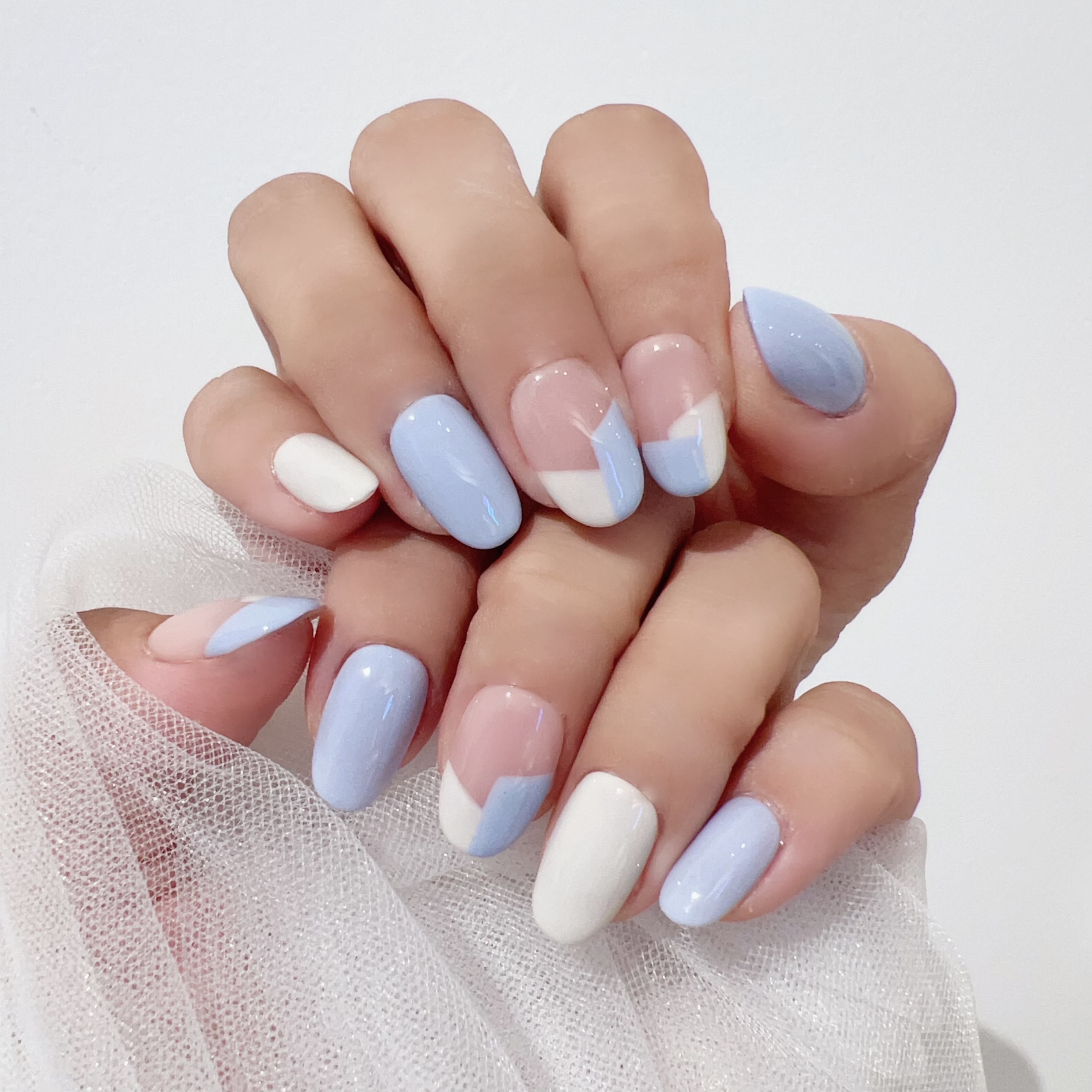 baby:nail ︳Simple Color-Blocking