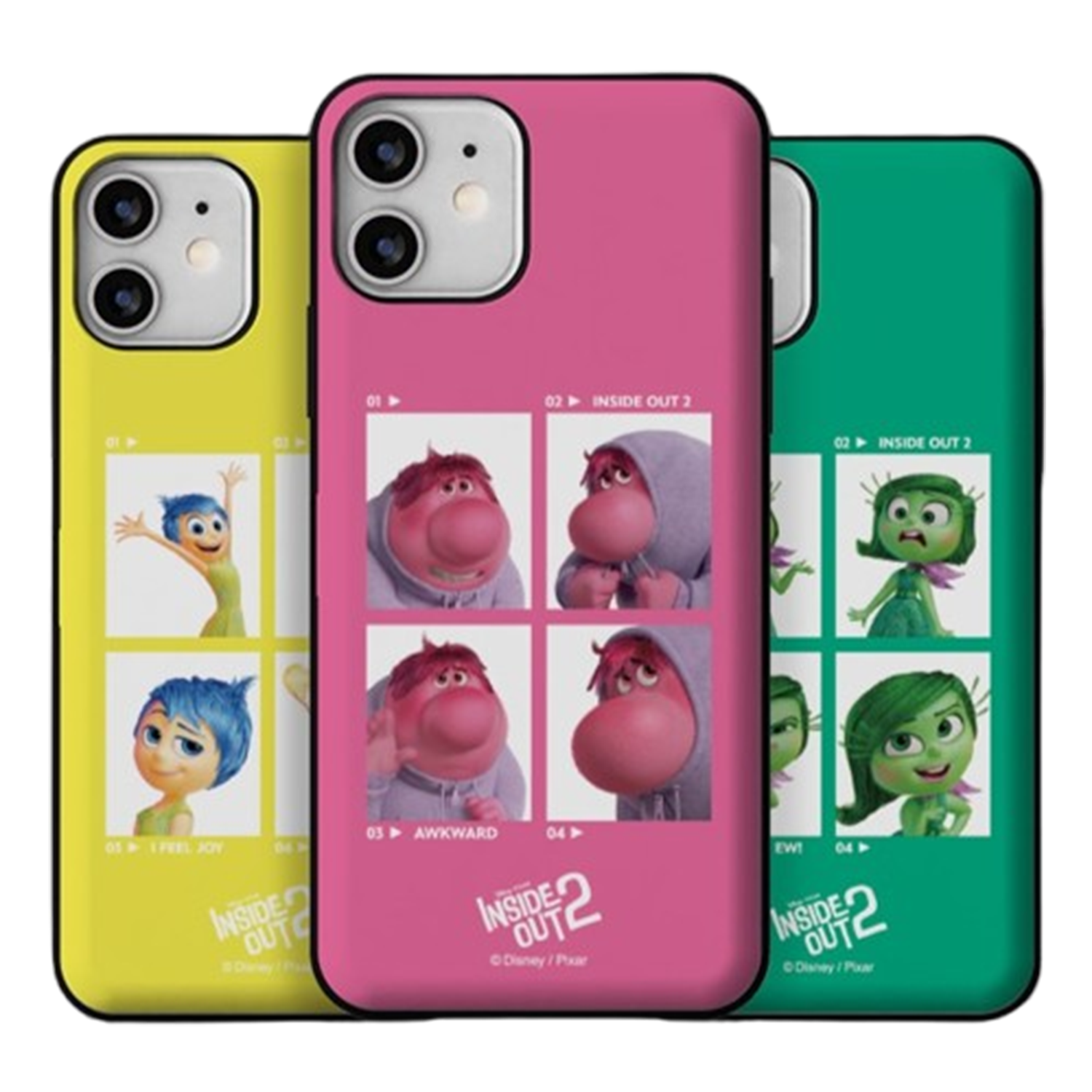 Disney - Door Card Case - Inside Out 玩轉腦朋友 翻蓋插卡槽防撞手機殼 TY