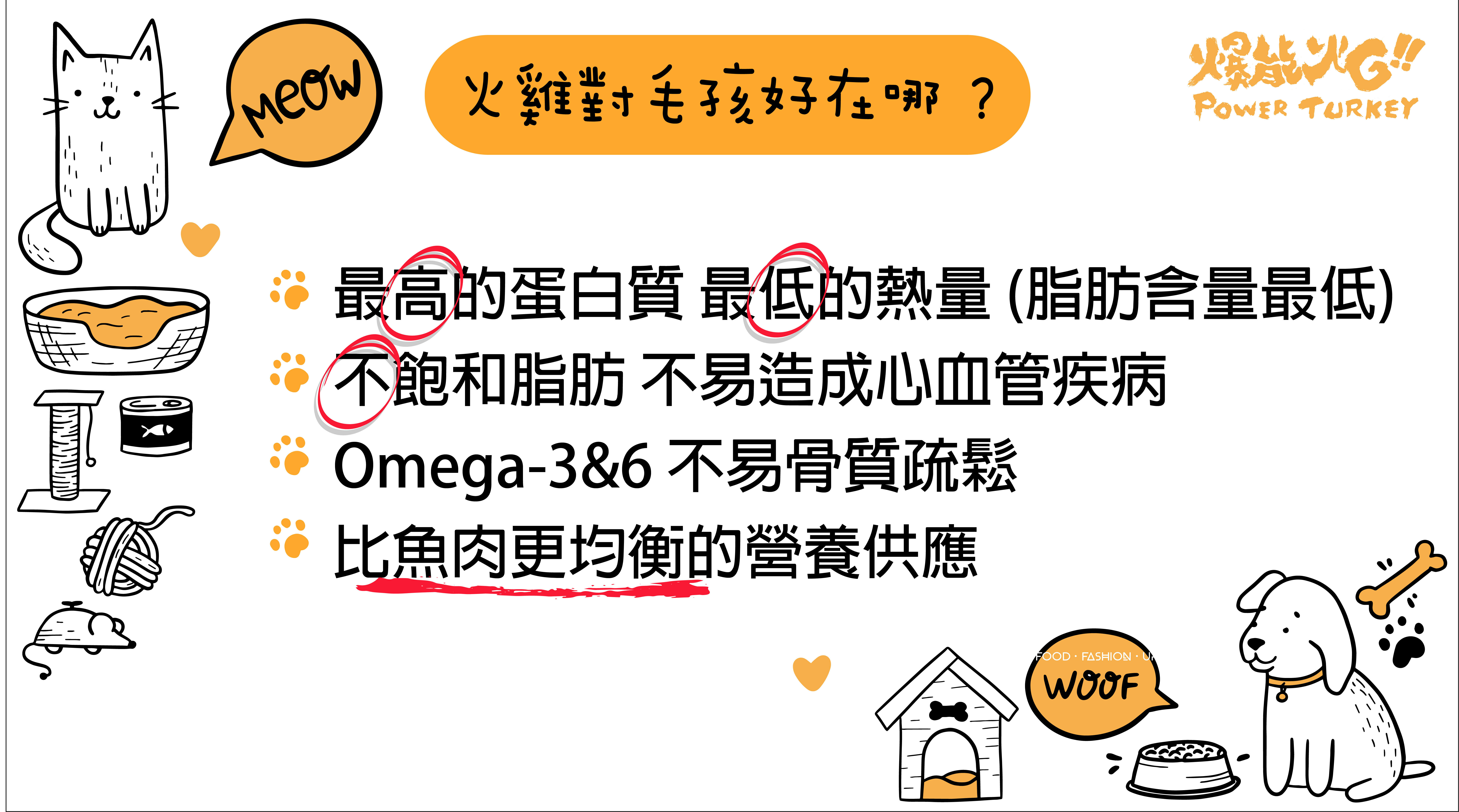 4. 最多蛋白質 最低熱量 (脂肪含量最低) 5. 不飽和脂肪 不易造成心血管疾病 6. 天然omega-3&6 不易骨質疏鬆 7. 比魚肉更均衡的營養供應_爆能火G_趕食髦