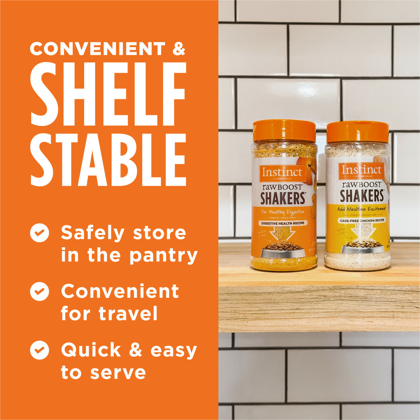 Instinct®凍乾生肉Shake Shake粉｜消化健康 (貓用) 5.5oz